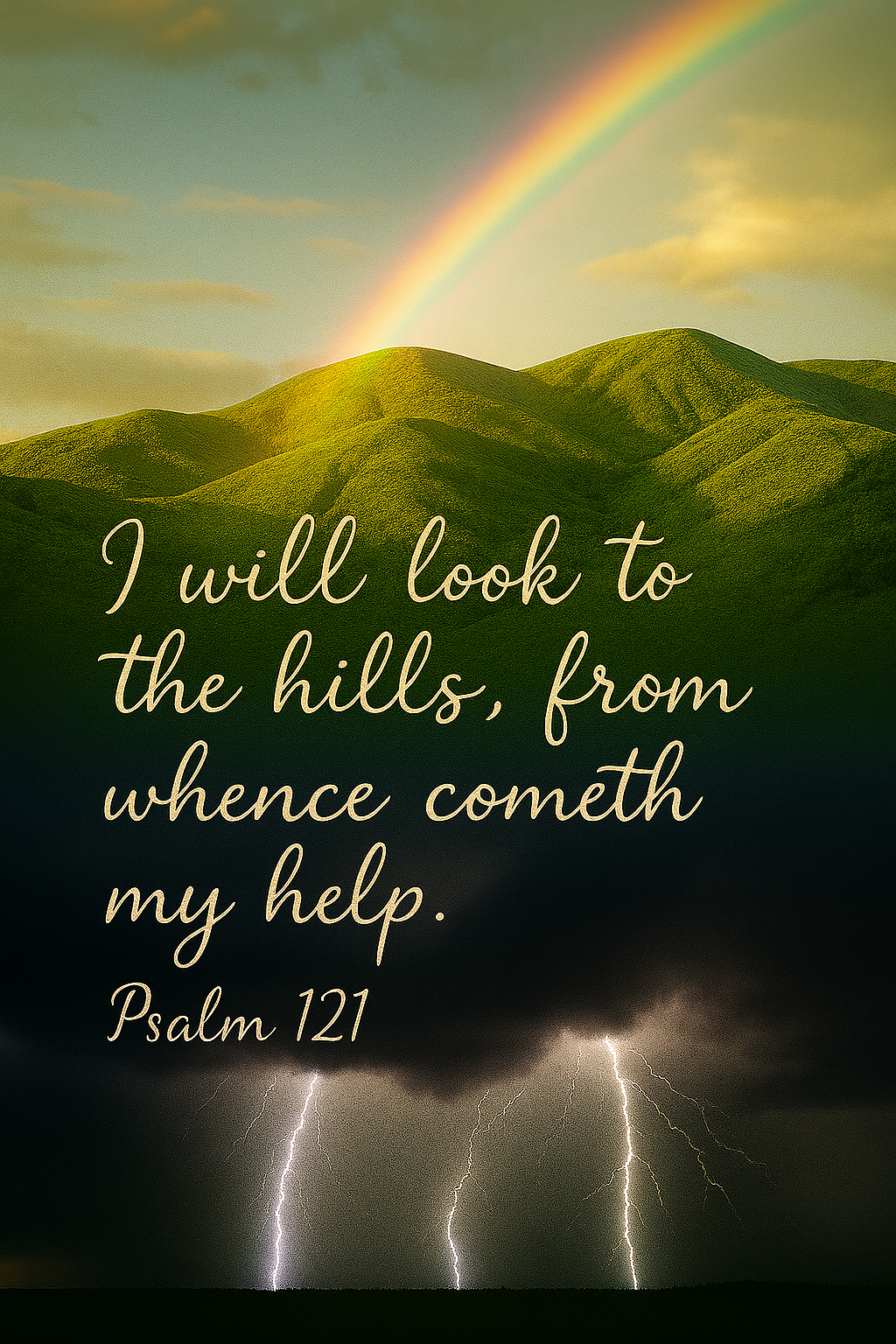 Inspirational Psalm 121 Image