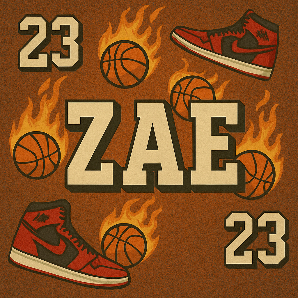 2 Images Zae Loves Basketball