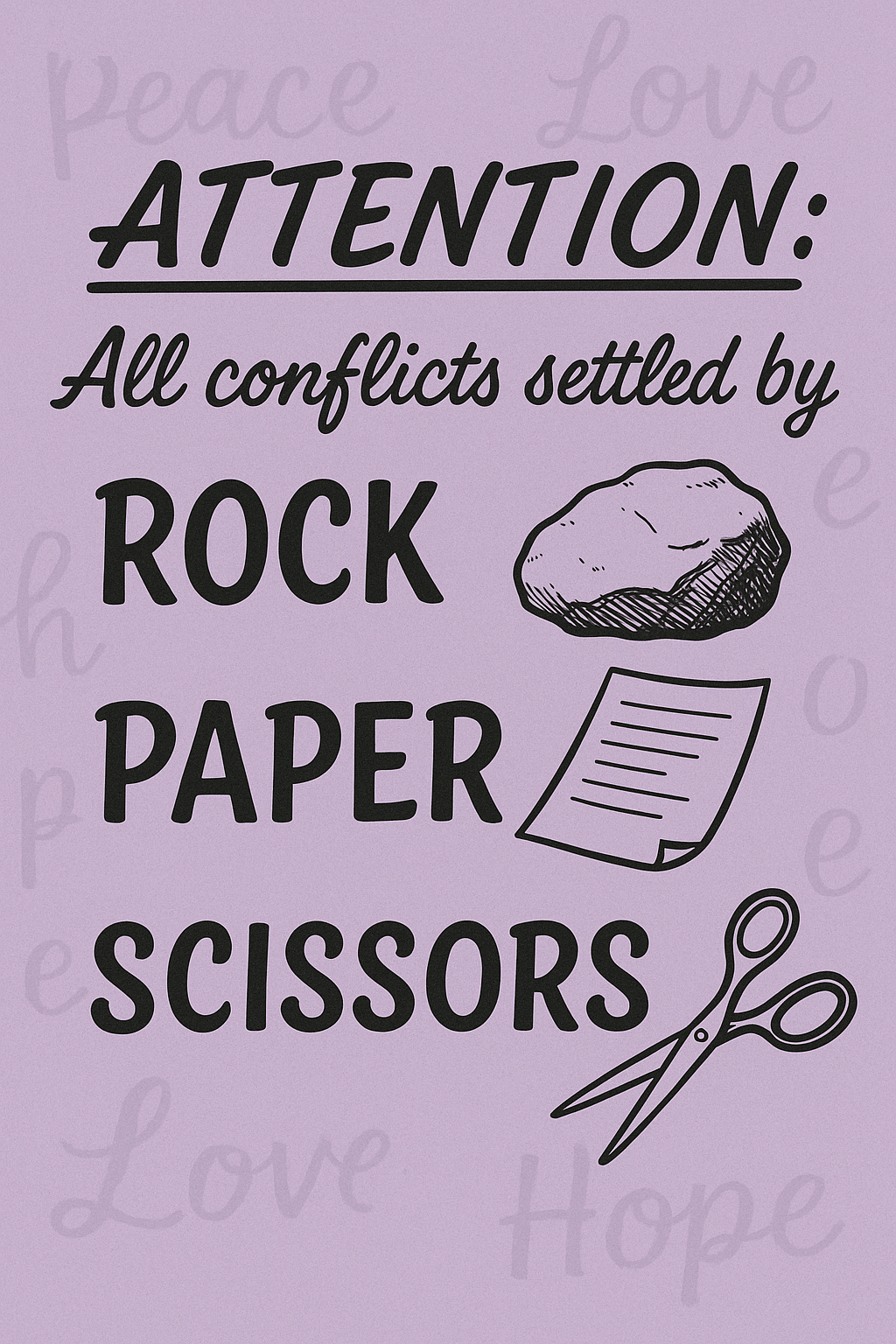 Counseling Sign - Rock Paper Scissors Bundle (3 Designs)