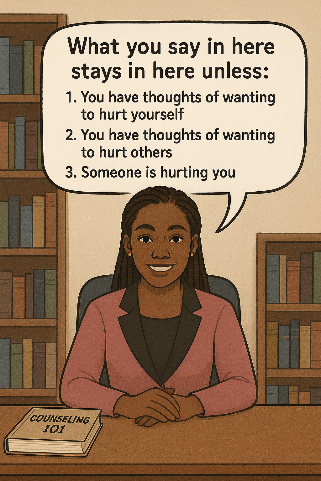 Counseling 101 What's Said In Here Stays In Here...Unless