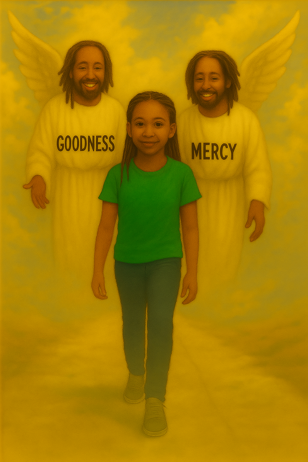 Goodness and Mercy Angel Art Print