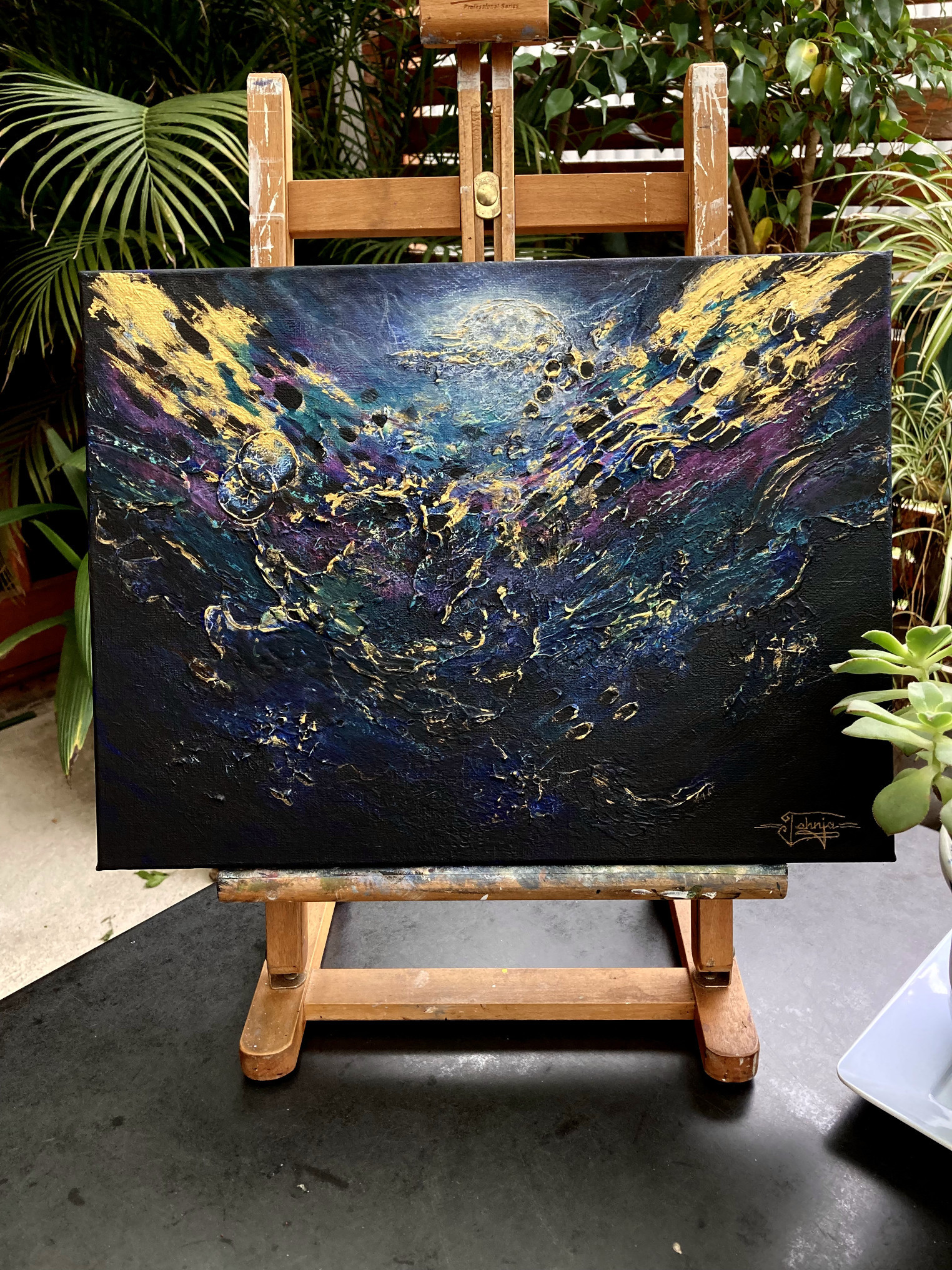 Acrylic Abstract Painting About Hope