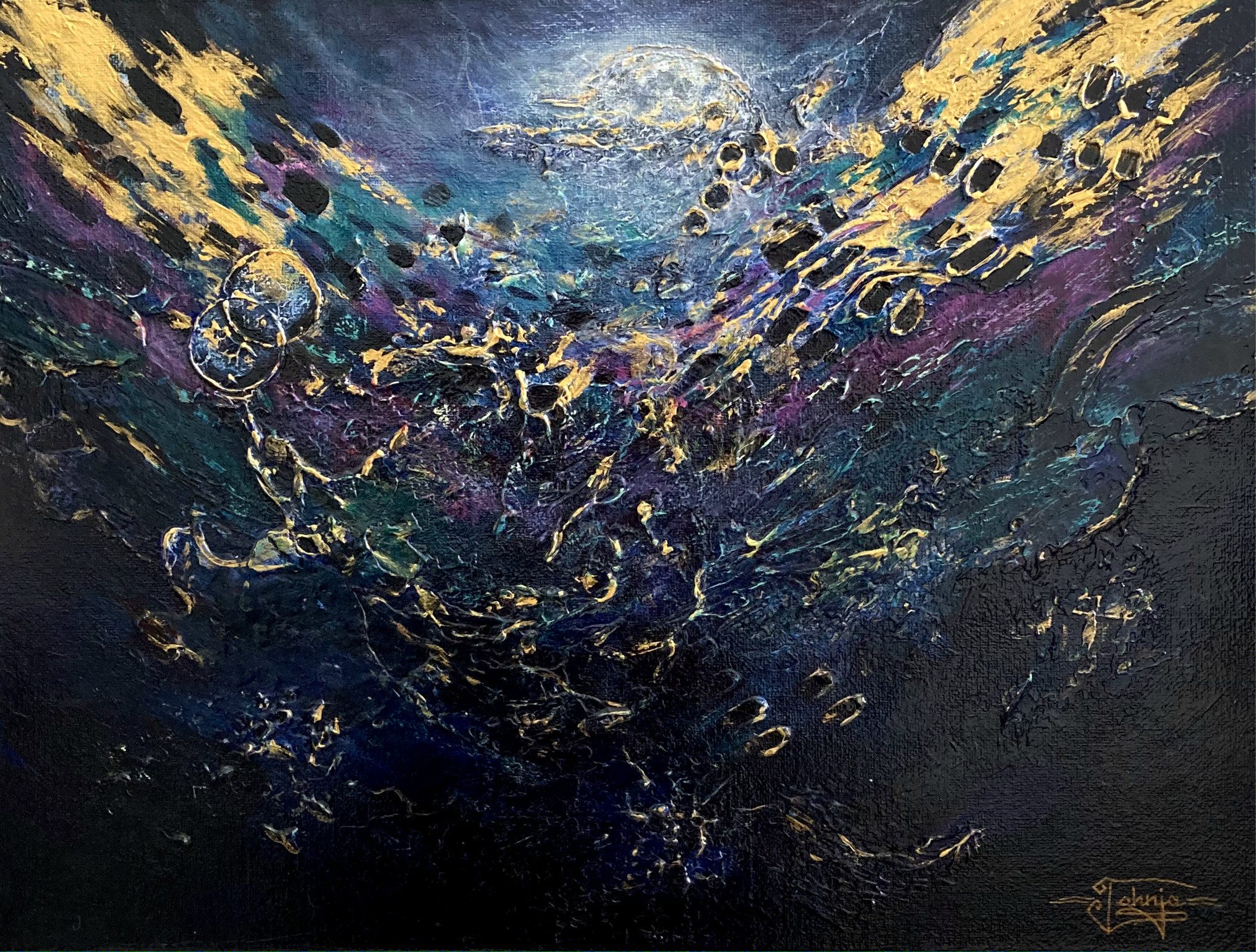 Acrylic Abstract Painting About Hope