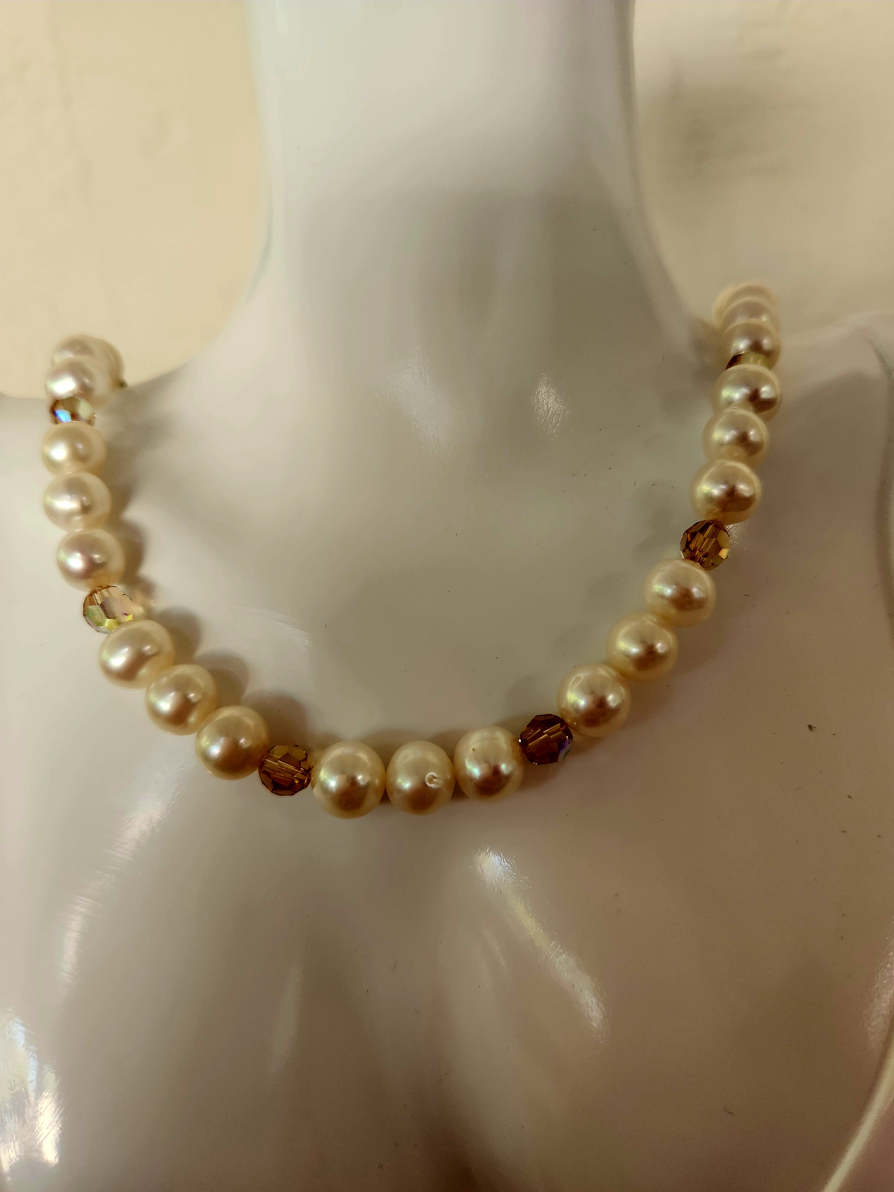 Pearl and Swarovski Perfection Necklace