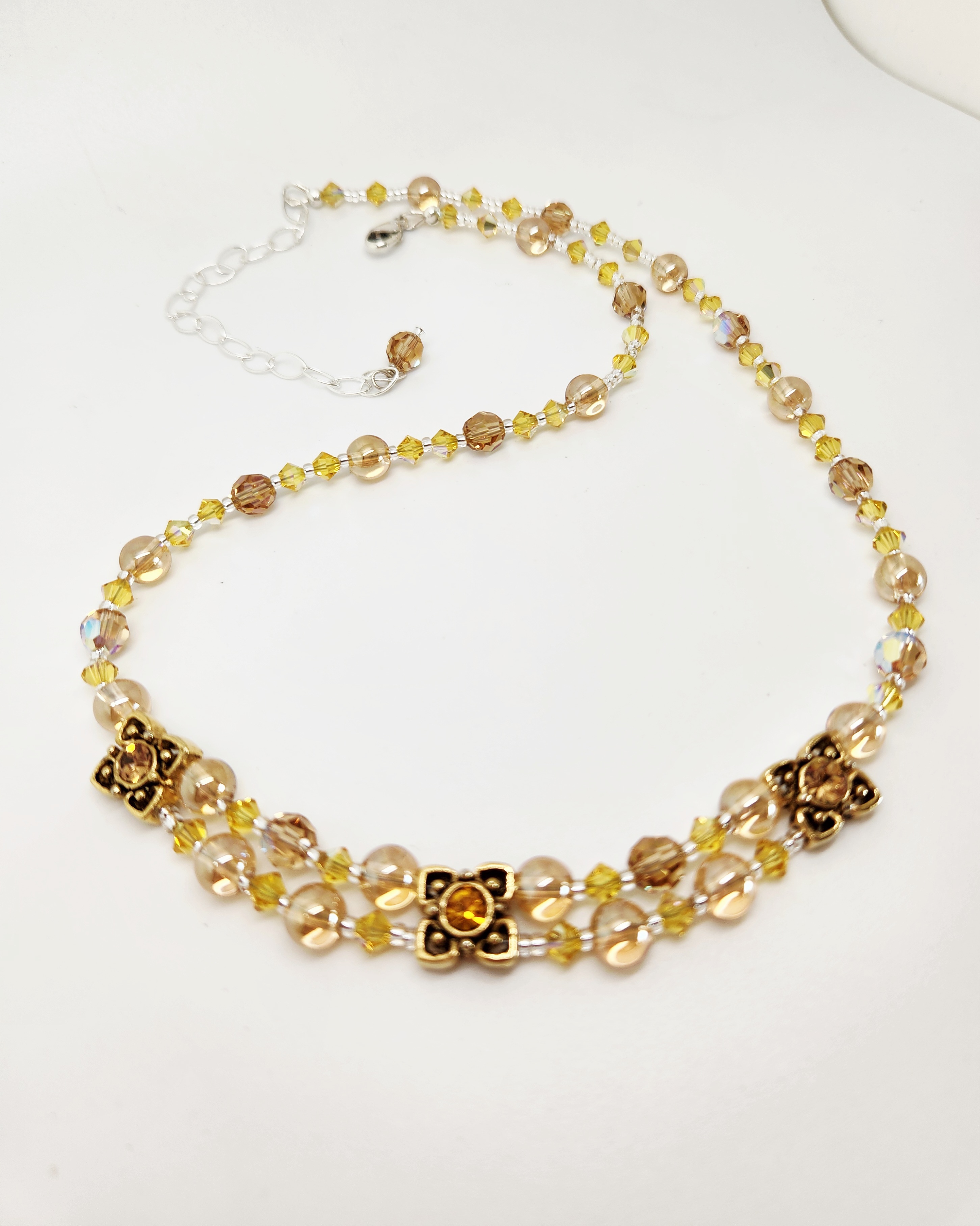 Vintage Swarovski Crystal Beaded Necklace