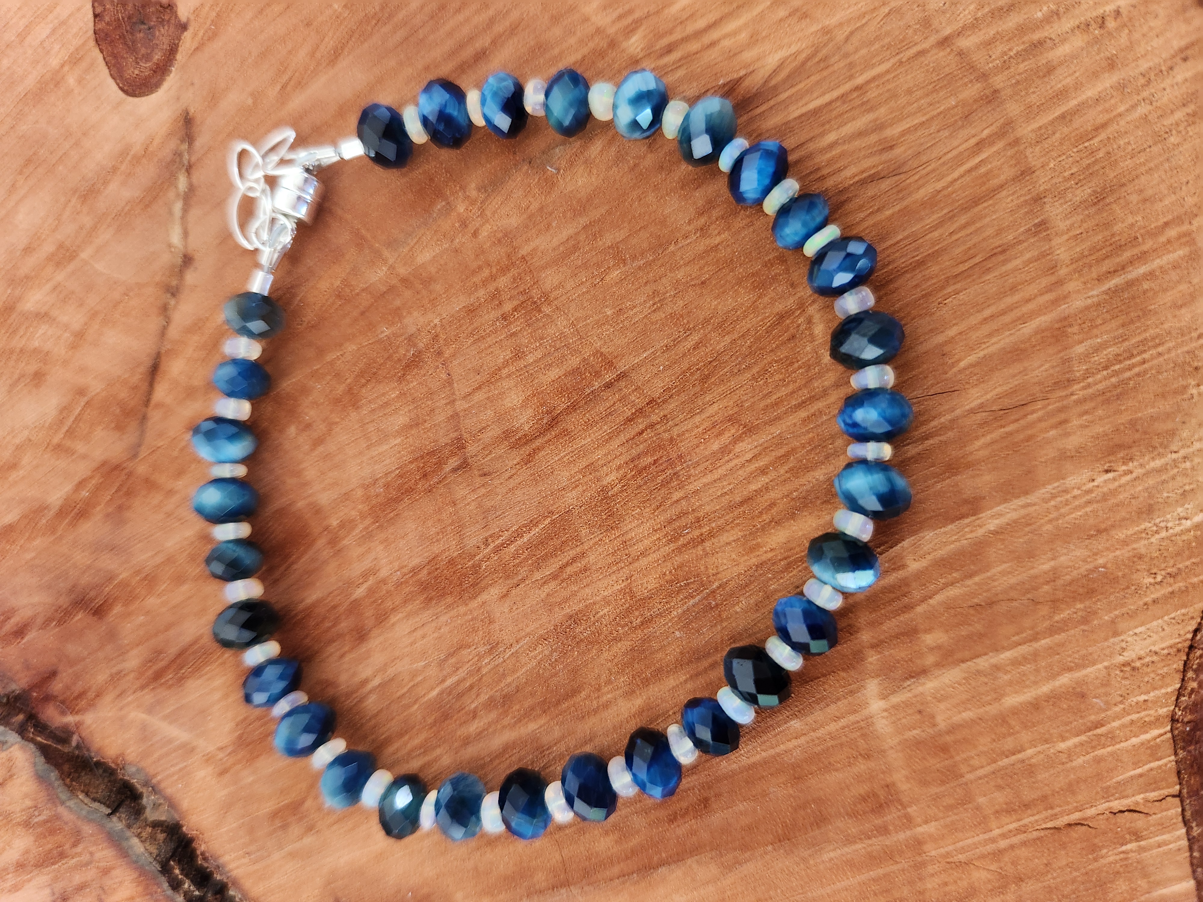 Tiger's Eye and Opal Bracelet