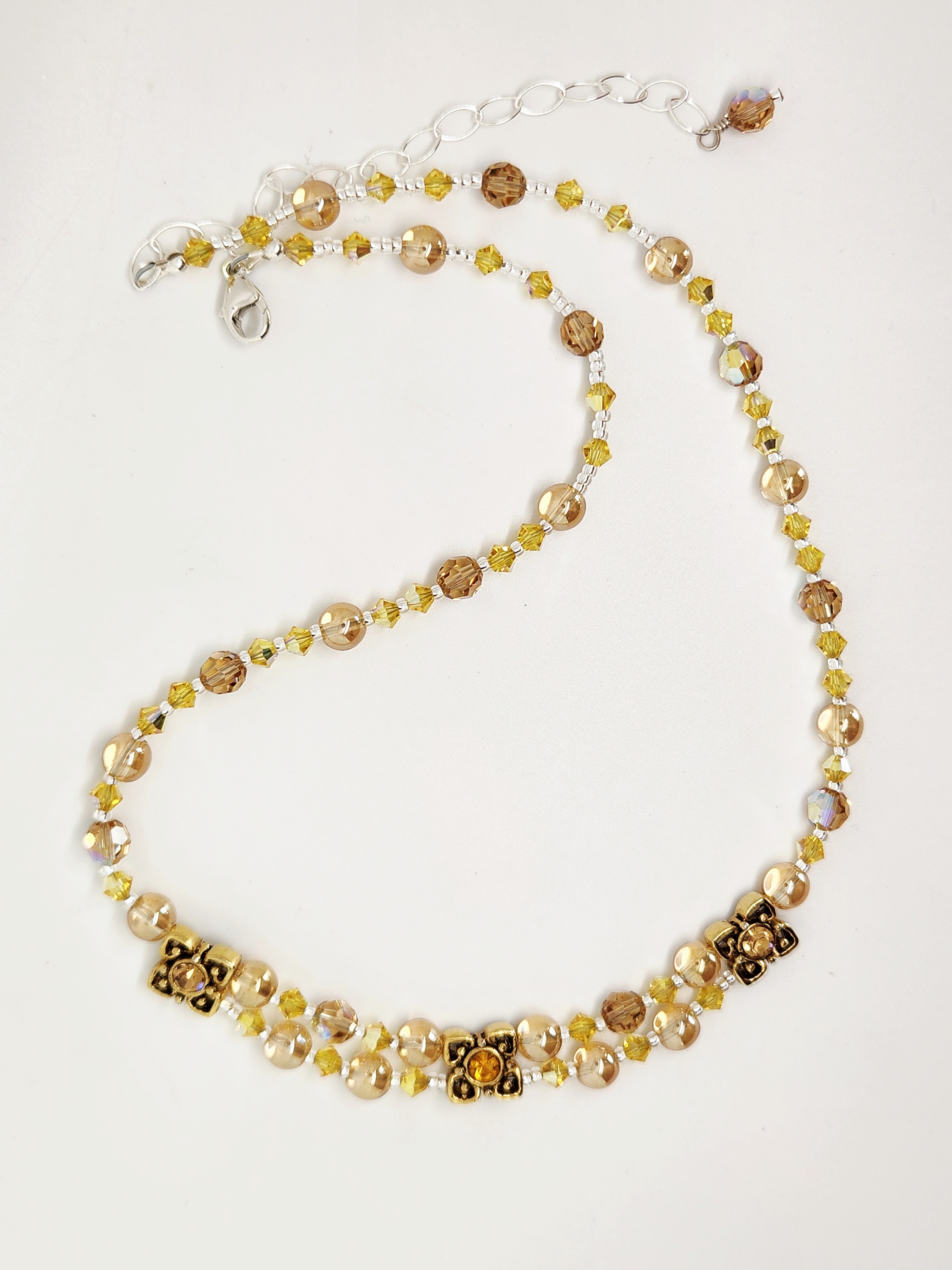 Vintage Swarovski Crystal Beaded Necklace
