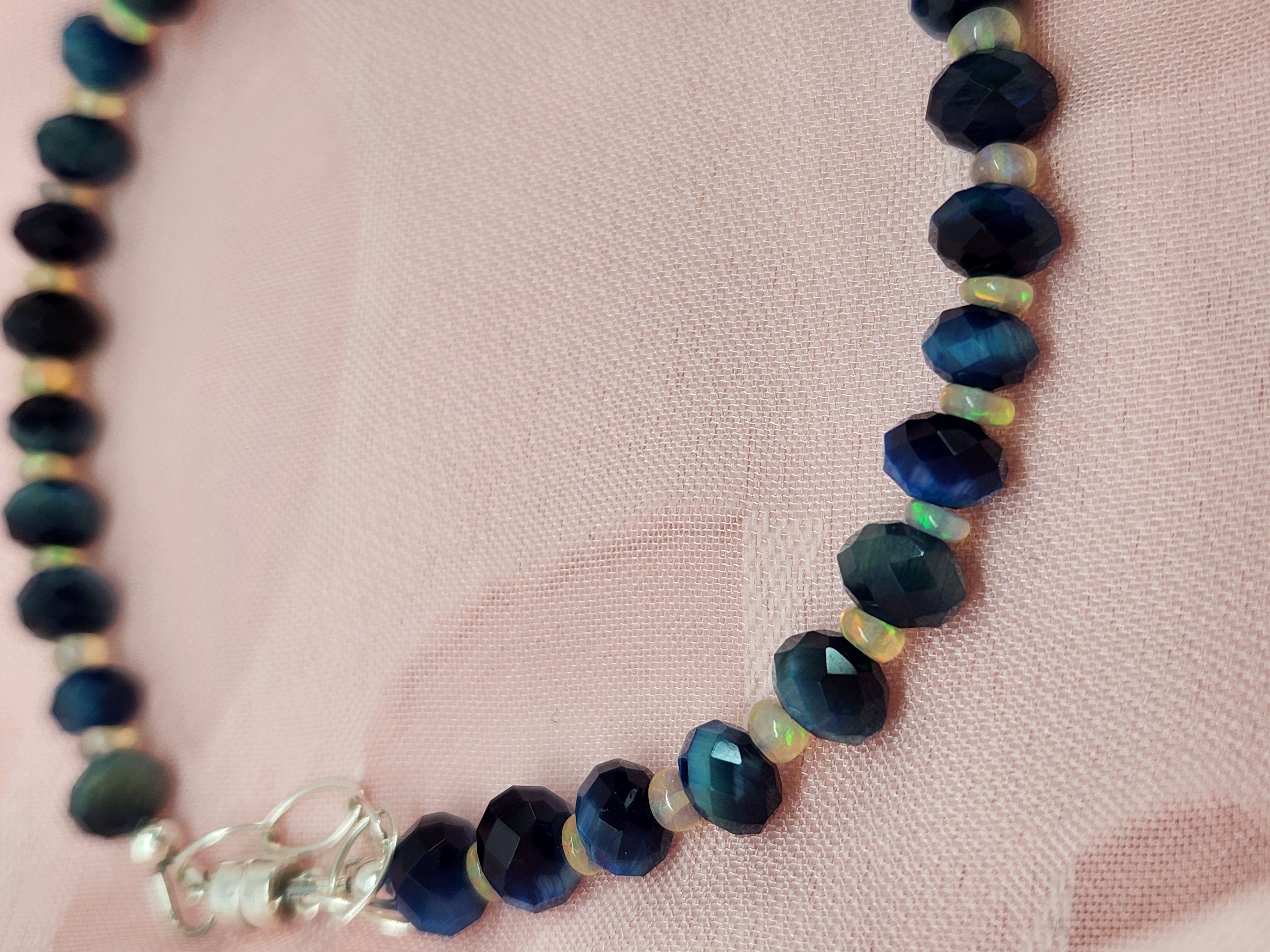 Tiger's Eye and Opal Bracelet