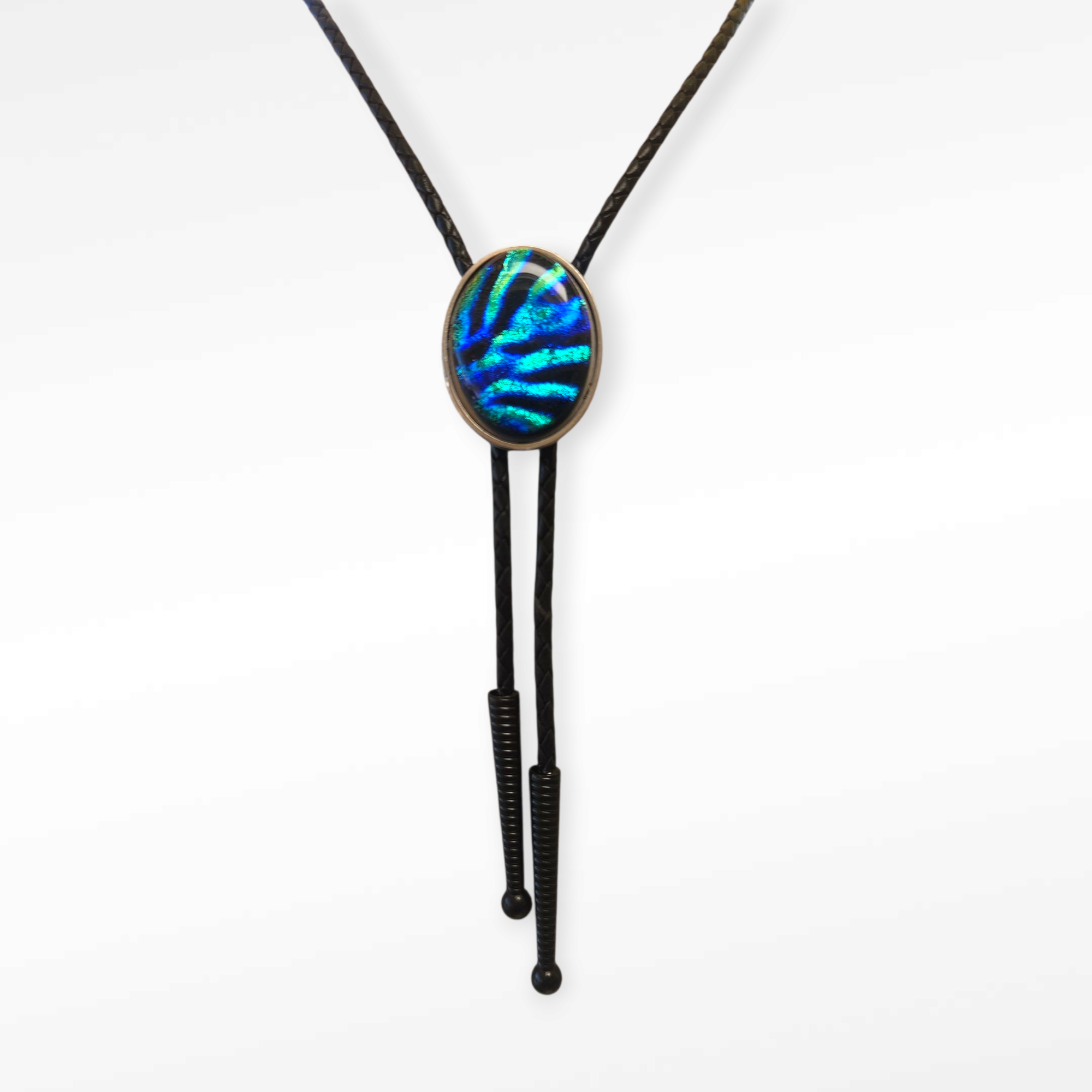 Dichroic Glass Bolo Tie