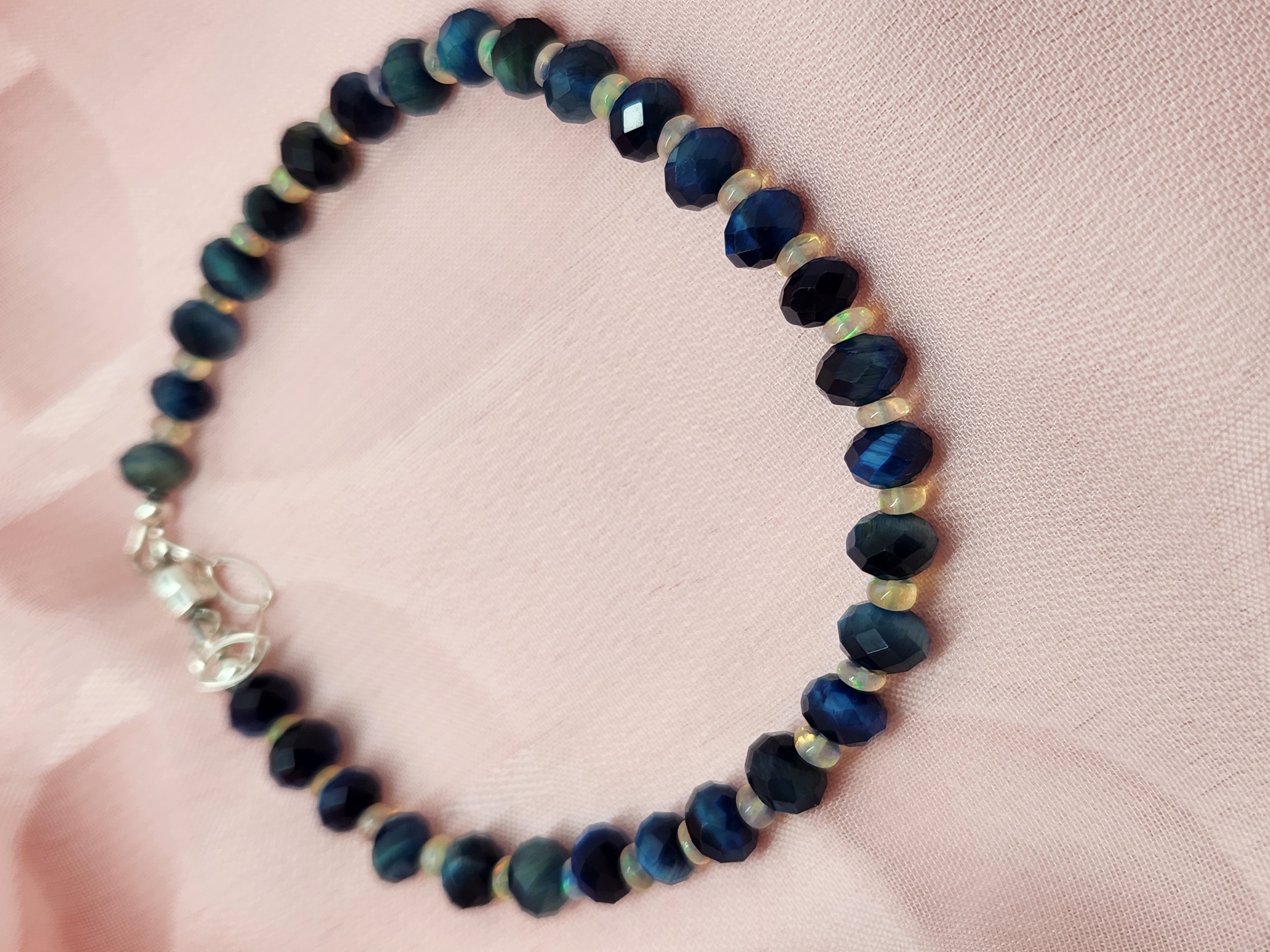 Tiger's Eye and Opal Bracelet