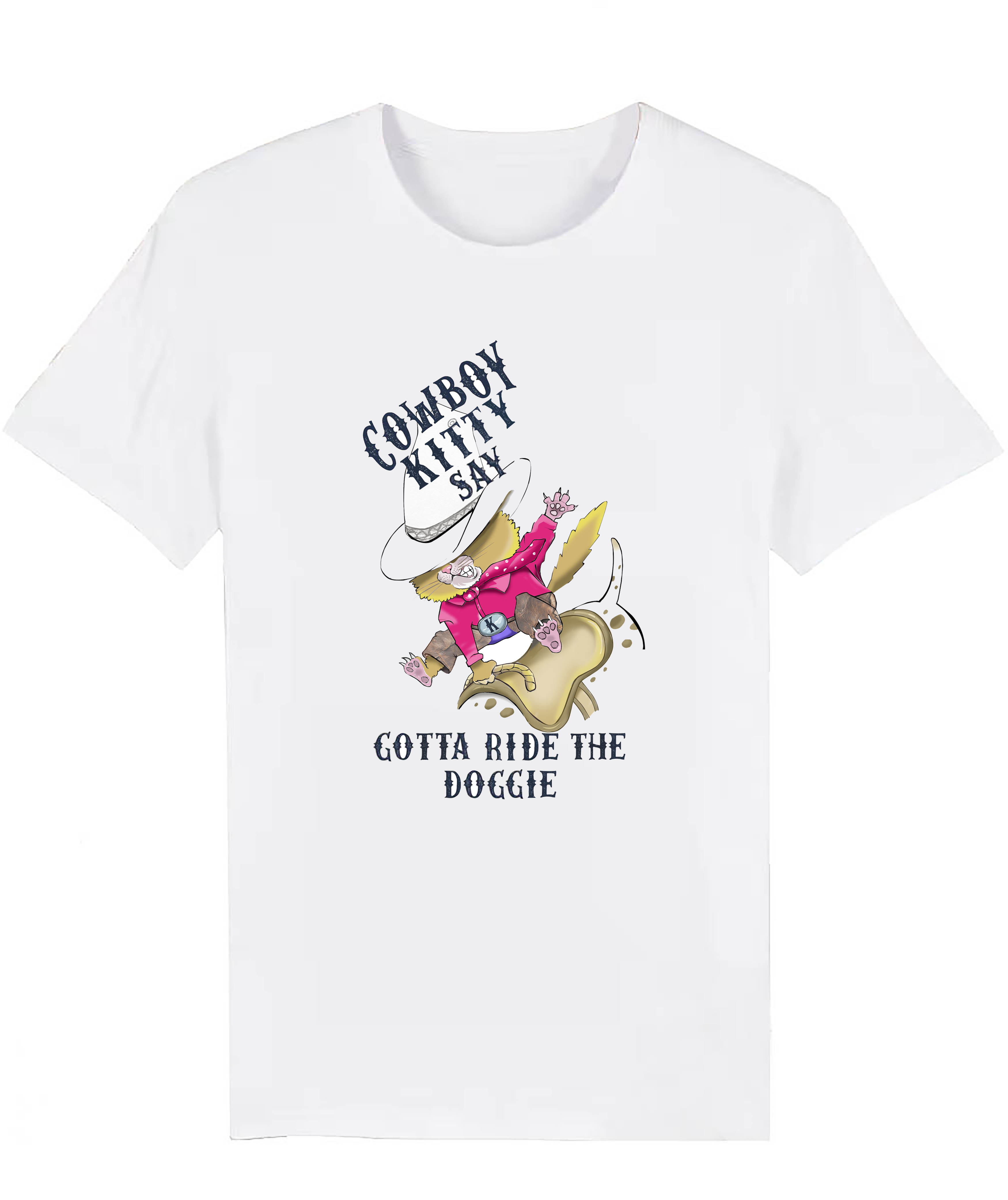 Cowboy Kitty Say Gotta Ride The Doggie