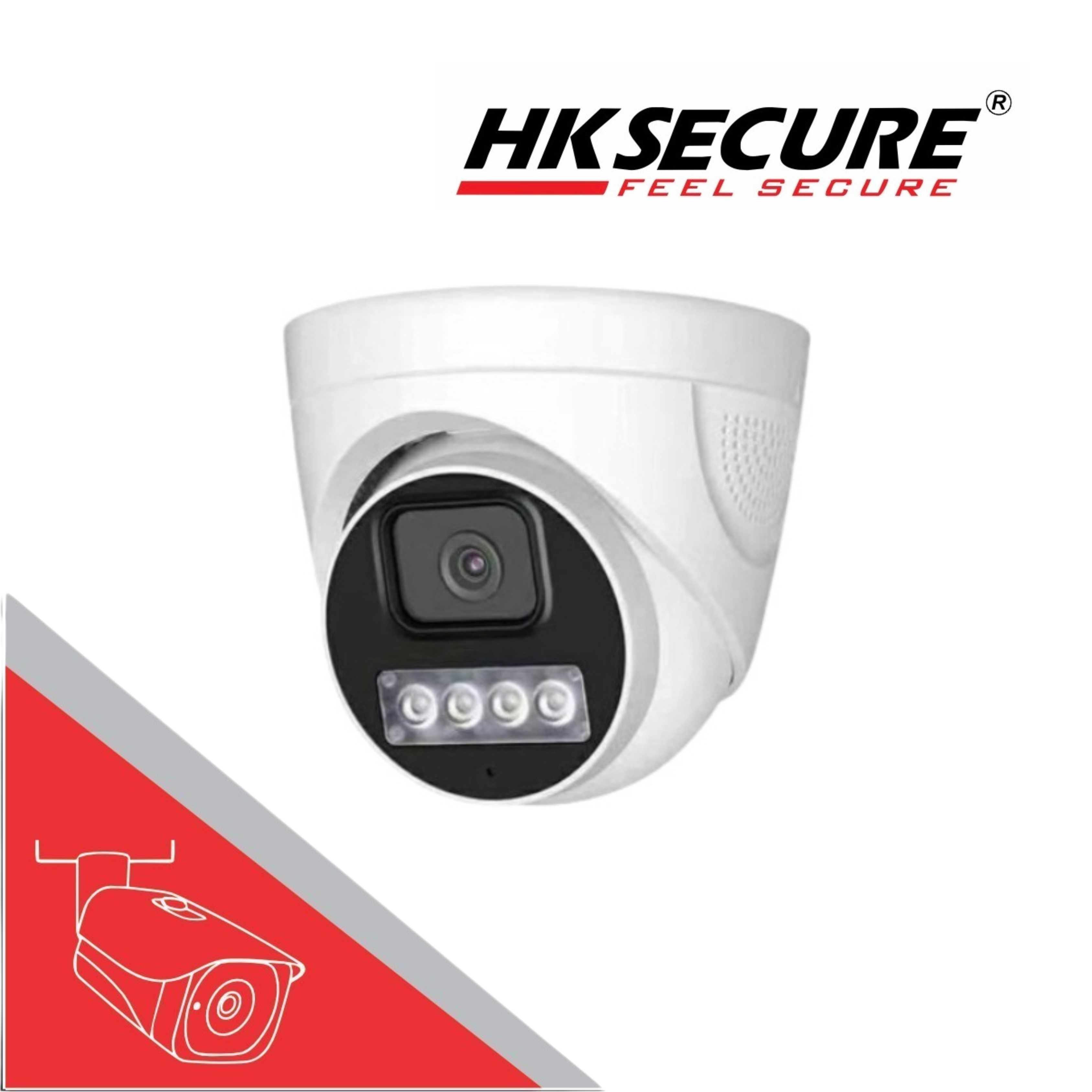 HK Secure 3MP HD Dome Camera