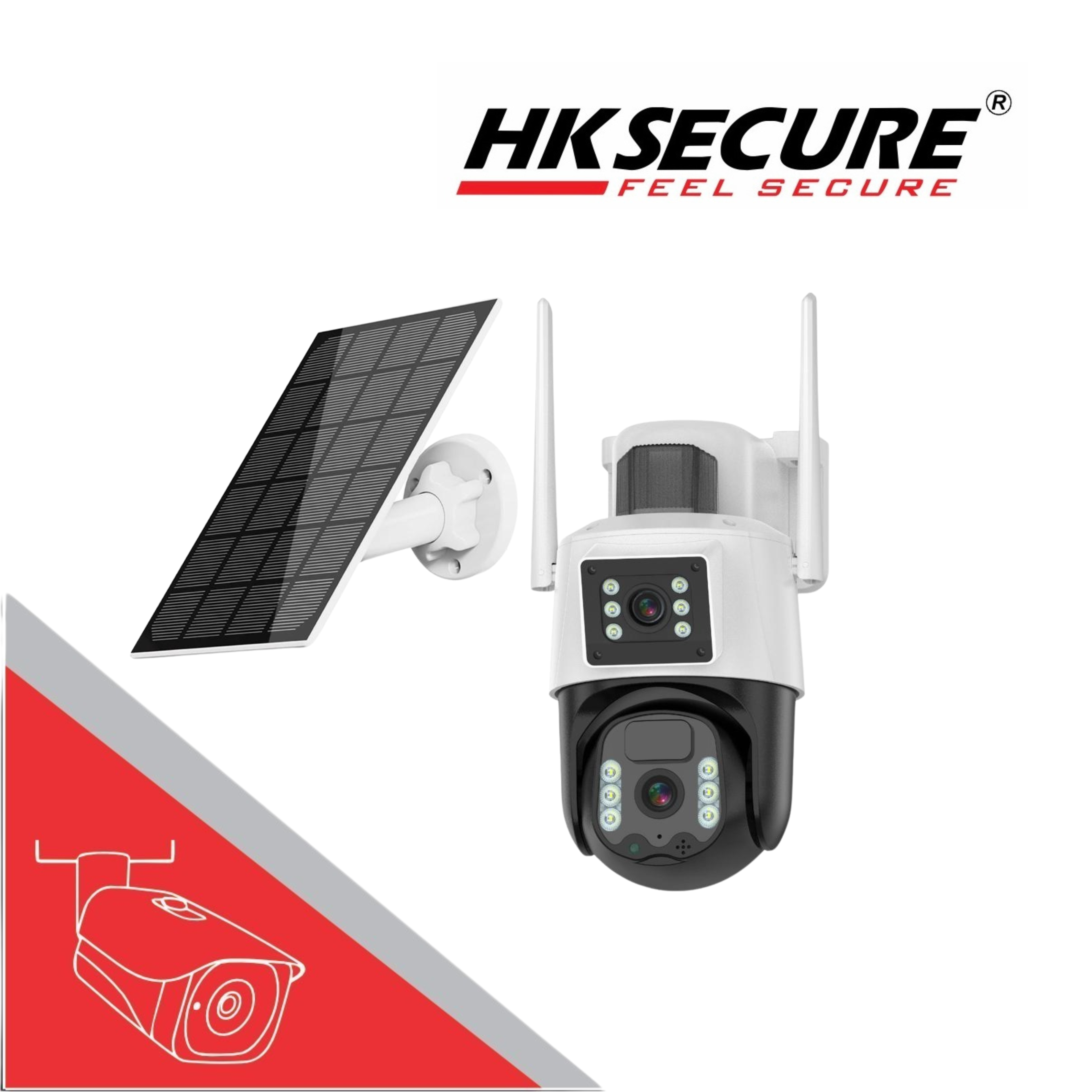 HK Secure All-Time Color 4G Linkage Solar Mini Pan-Tilt Camera