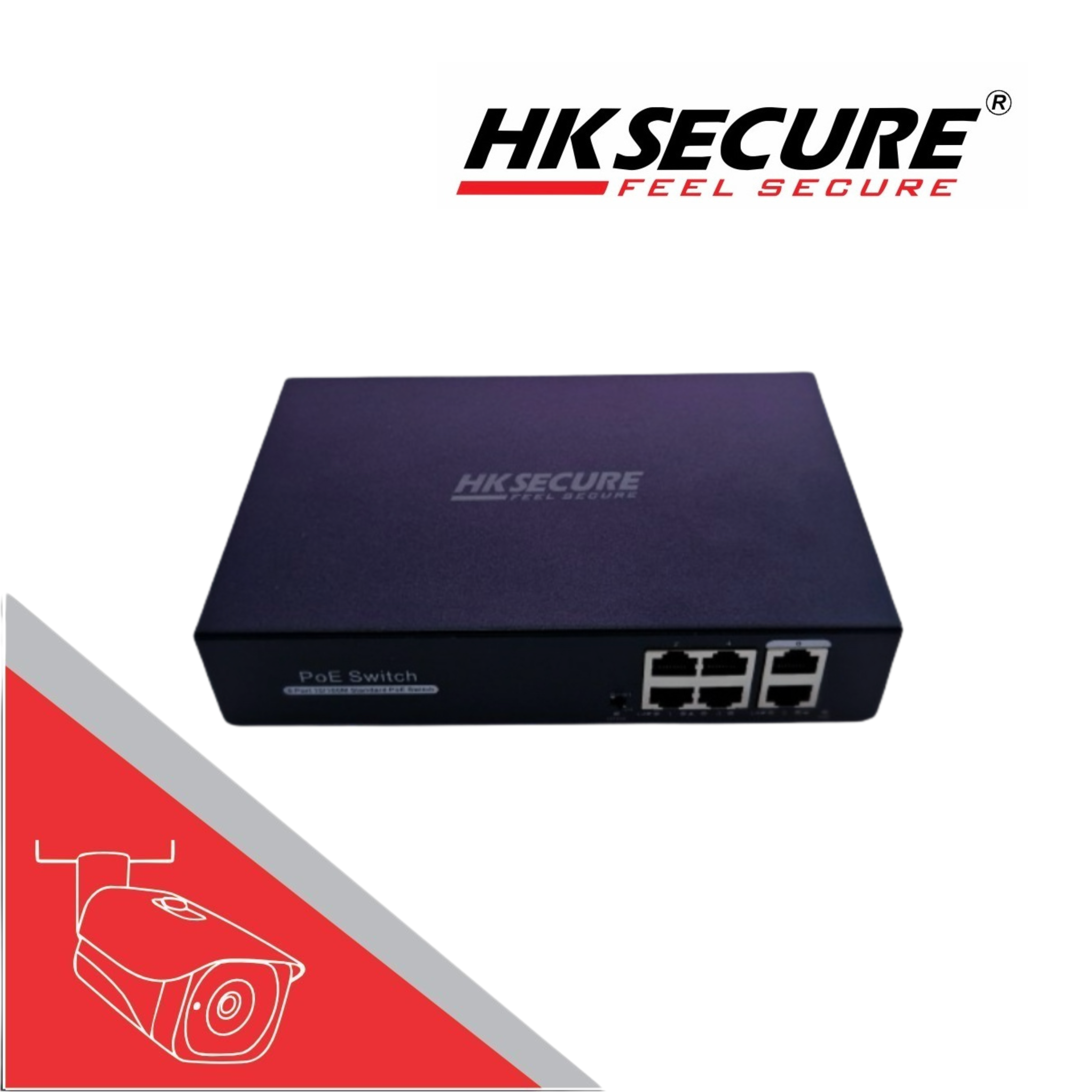HK Secure 4FE + 2FE PoE Switch