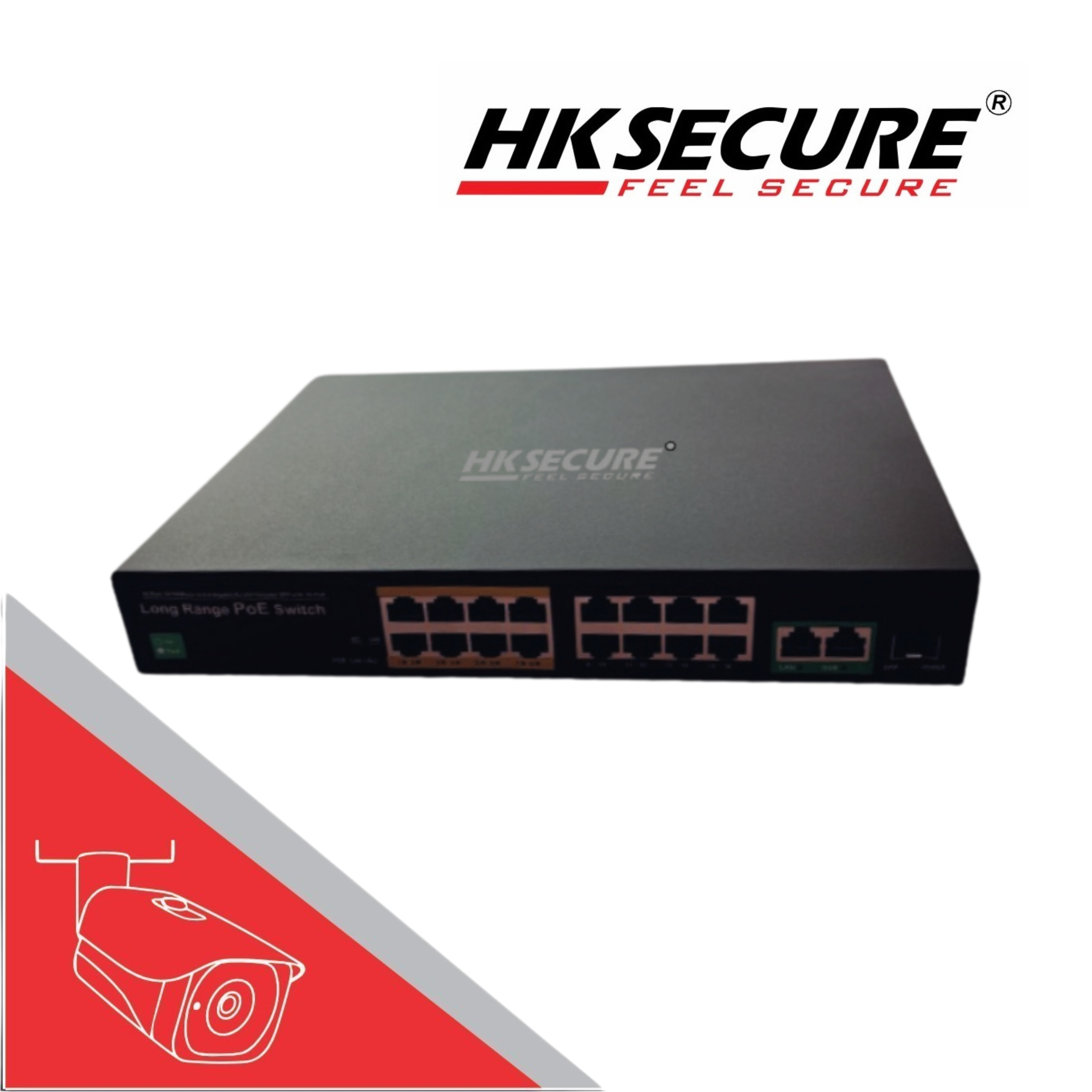HK Secure 16FE + 2FE + 1SFP Uplink Giga PoE Switch