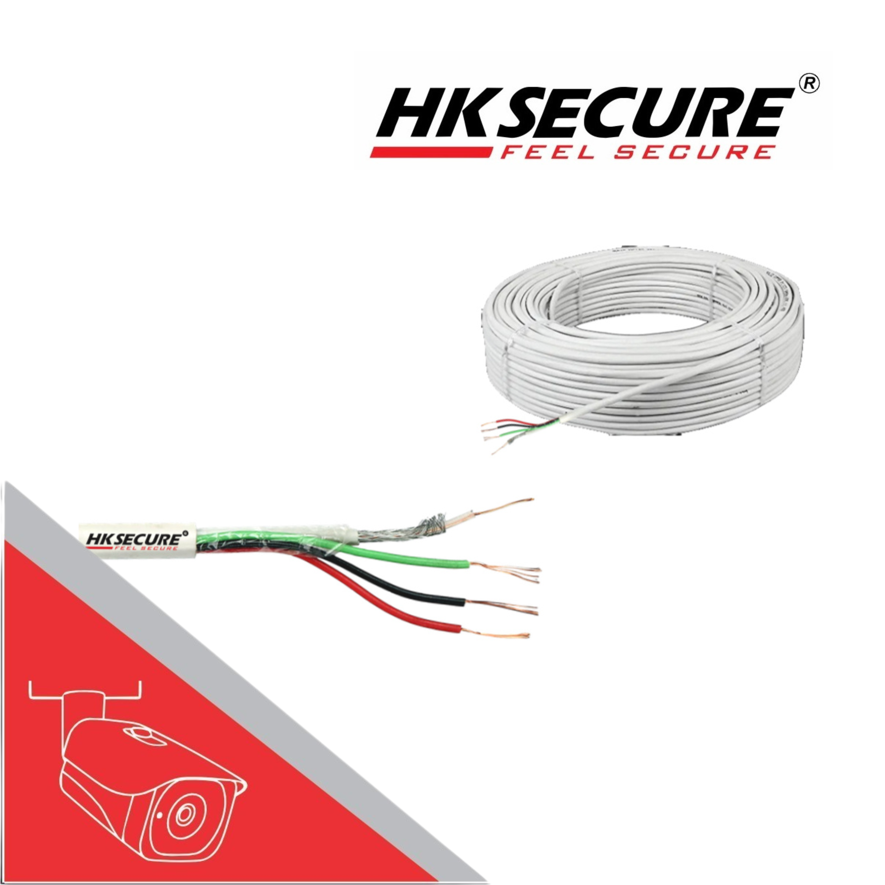 HK Secure 3+1 CCTV Copper Cable