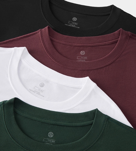 LU XIAOJUN Men T-Shirt - BURGUNDY