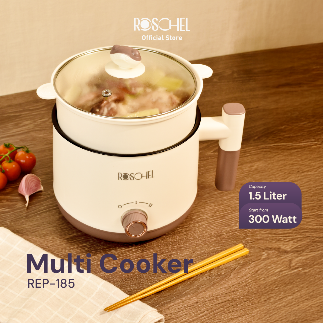 Roschel Multi Cooker with Streamer 1.5 Liter