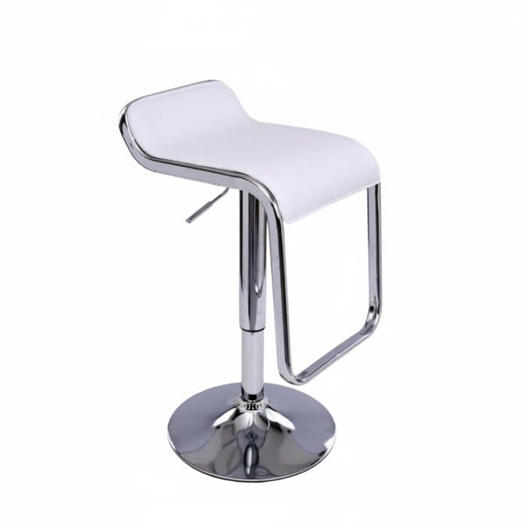Sewa Kursi Barstool Putih Step Chrome