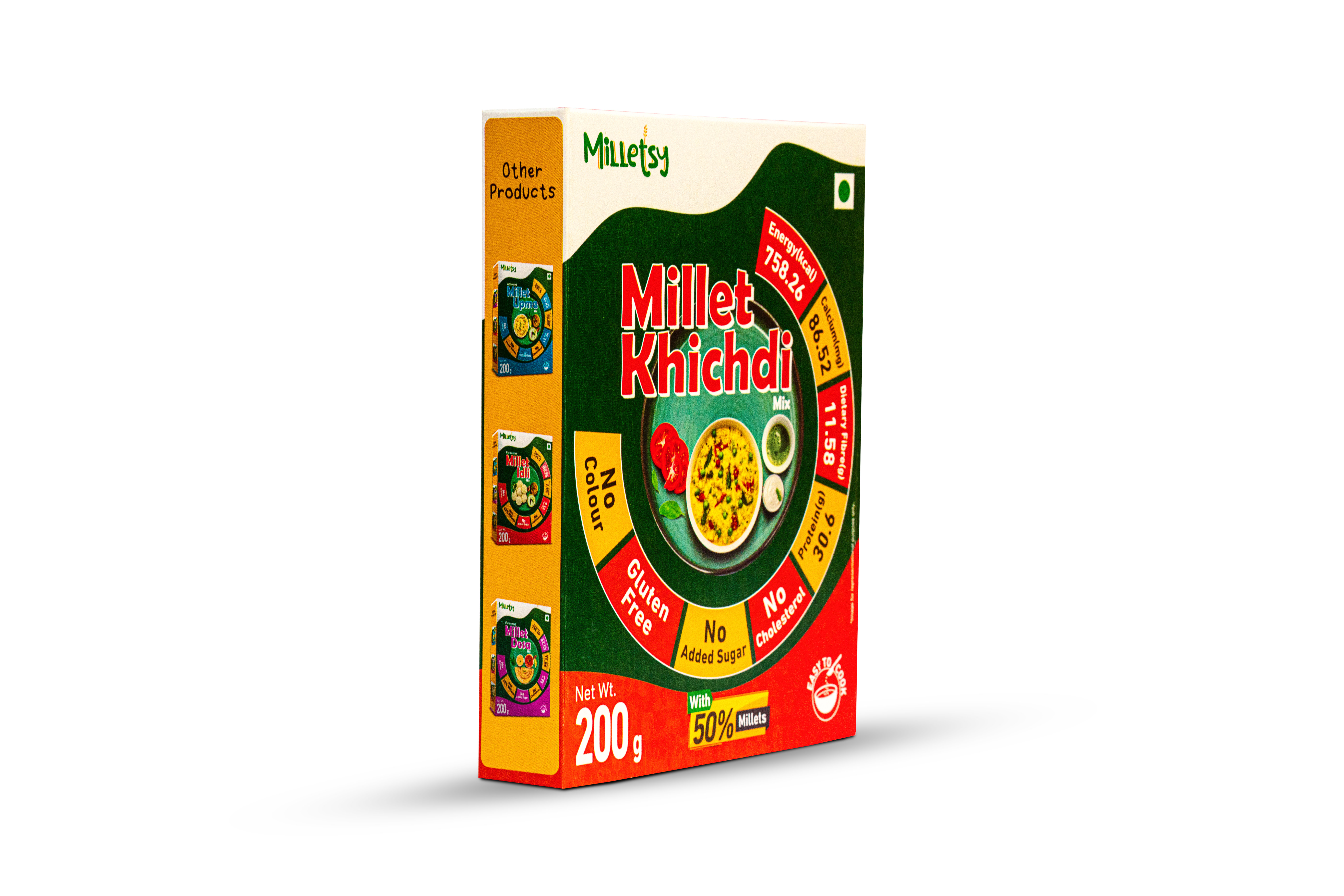 Milletsy Millet Khichdi Mix (Activated) Pack of 2 