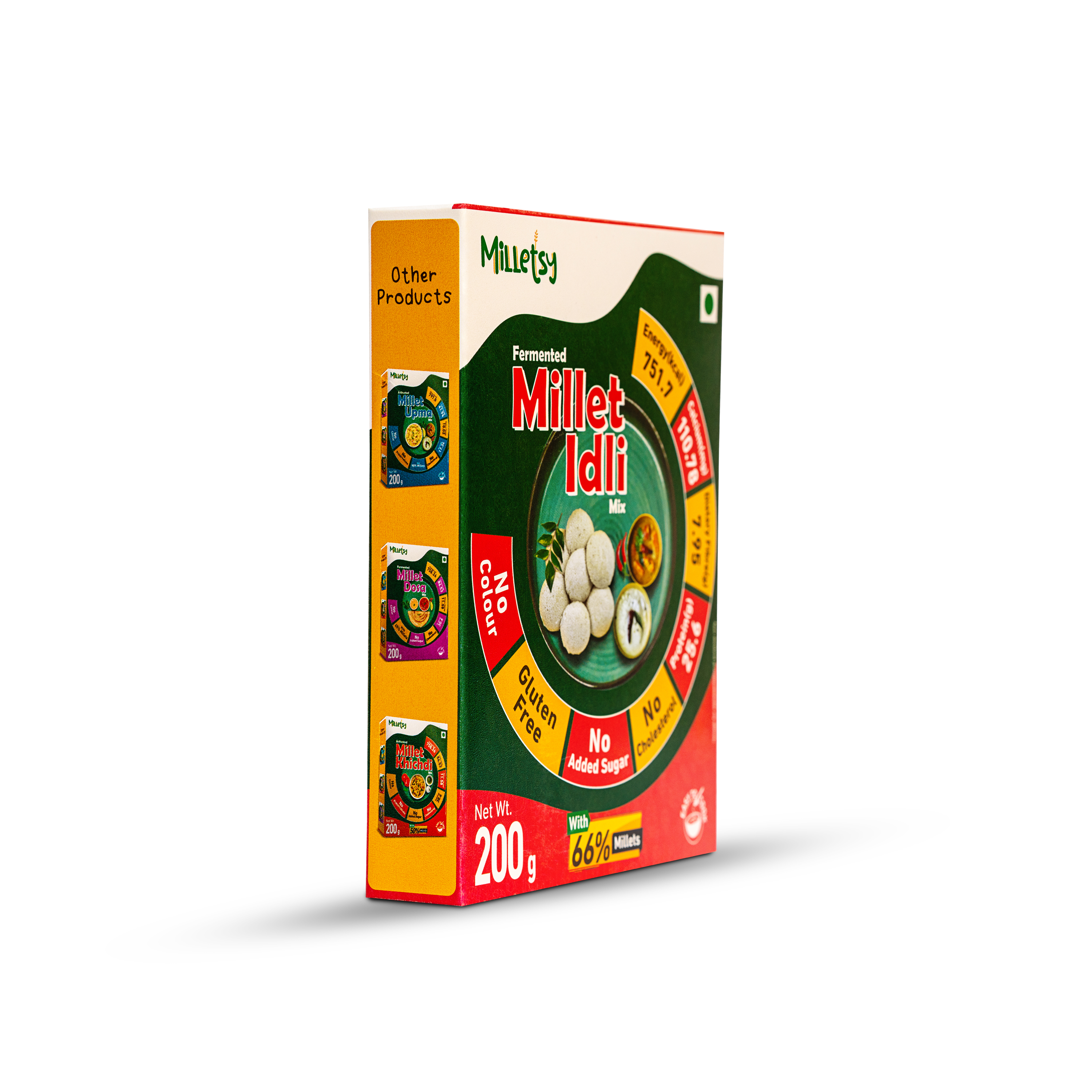 Milletsy Millet Idli Mix (Fermented) Pack of 3 