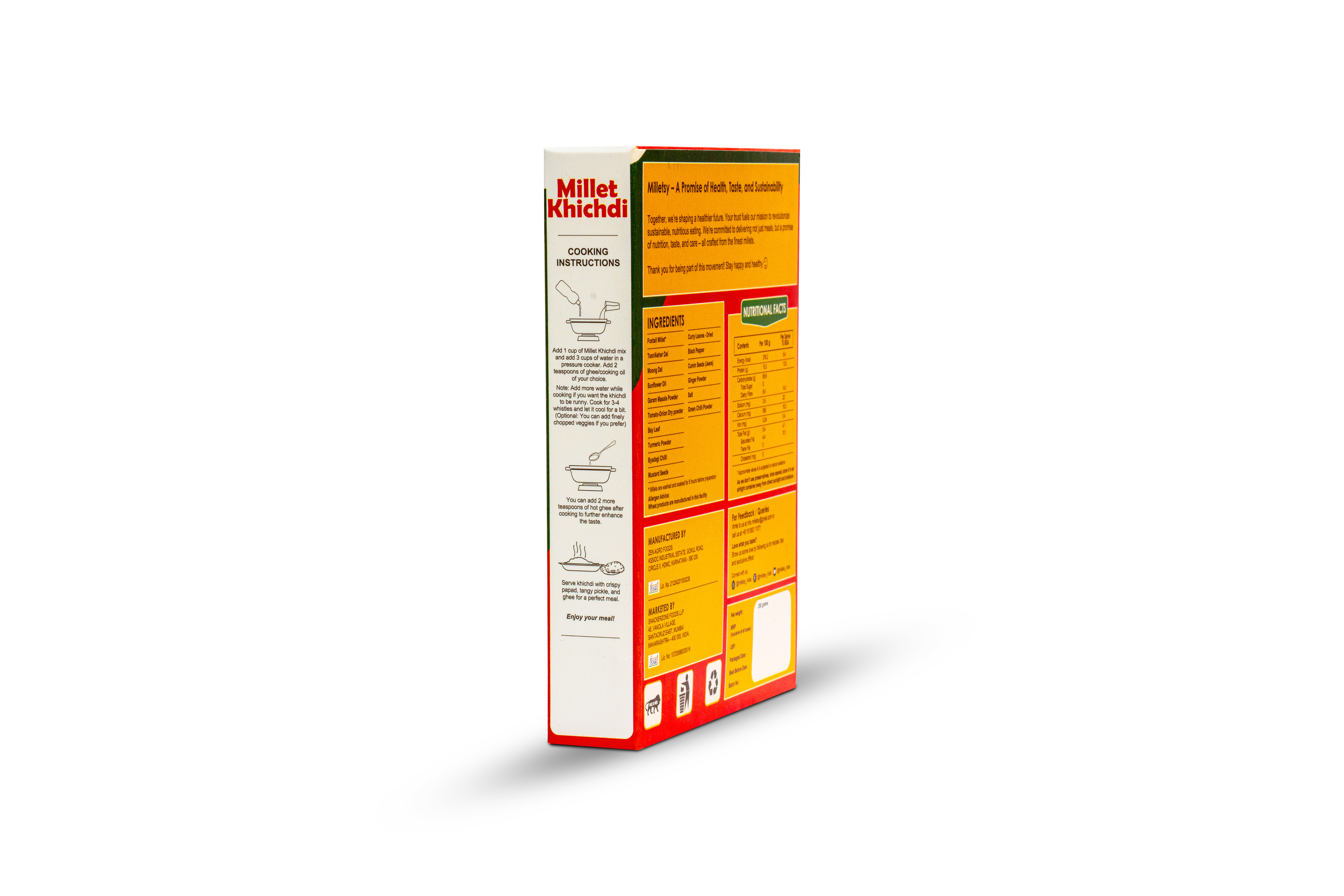 Milletsy Millet Khichdi Mix (Activated) Pack of 3