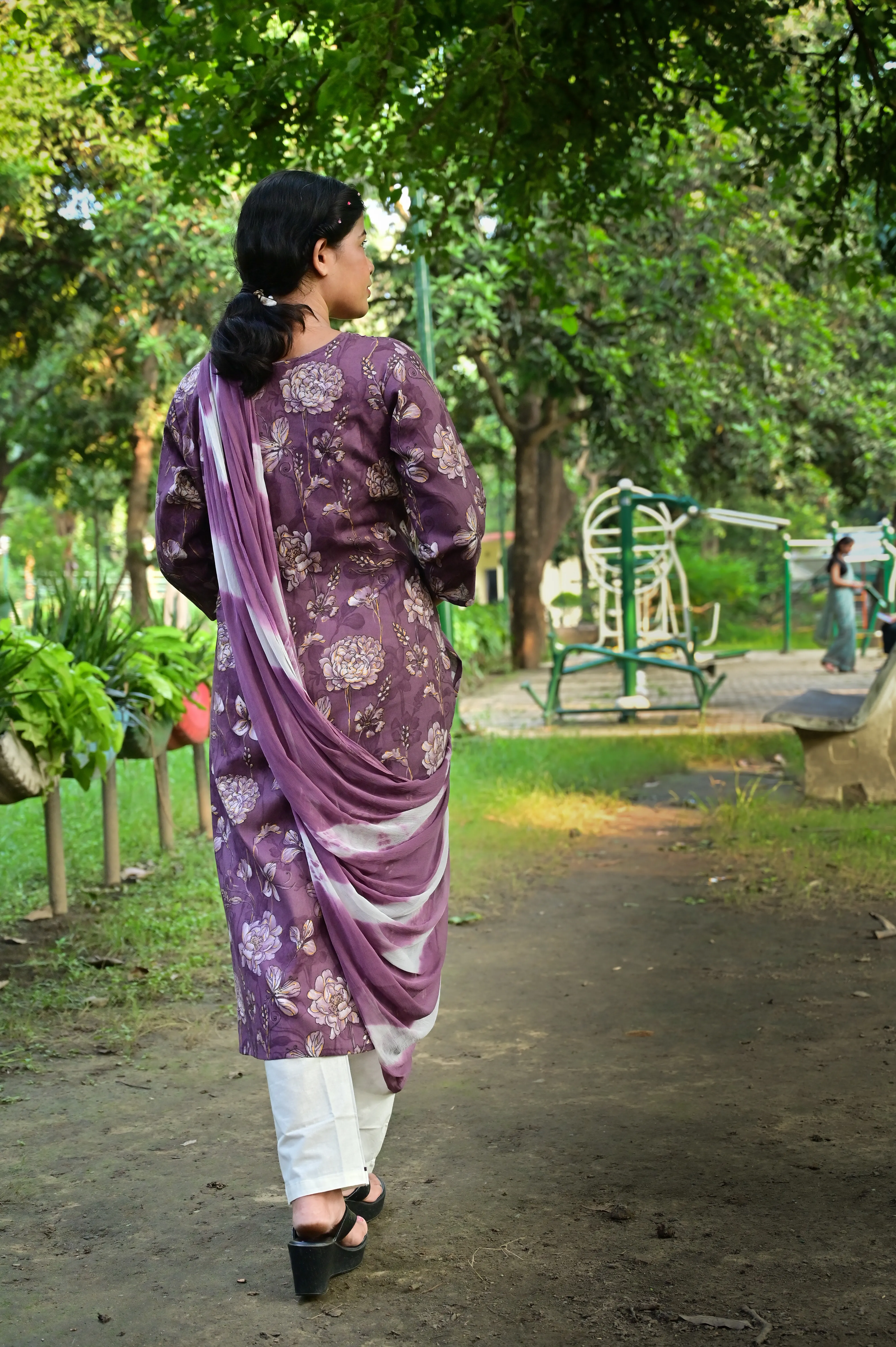 Cotton Flex Kurta Set With Floral Print