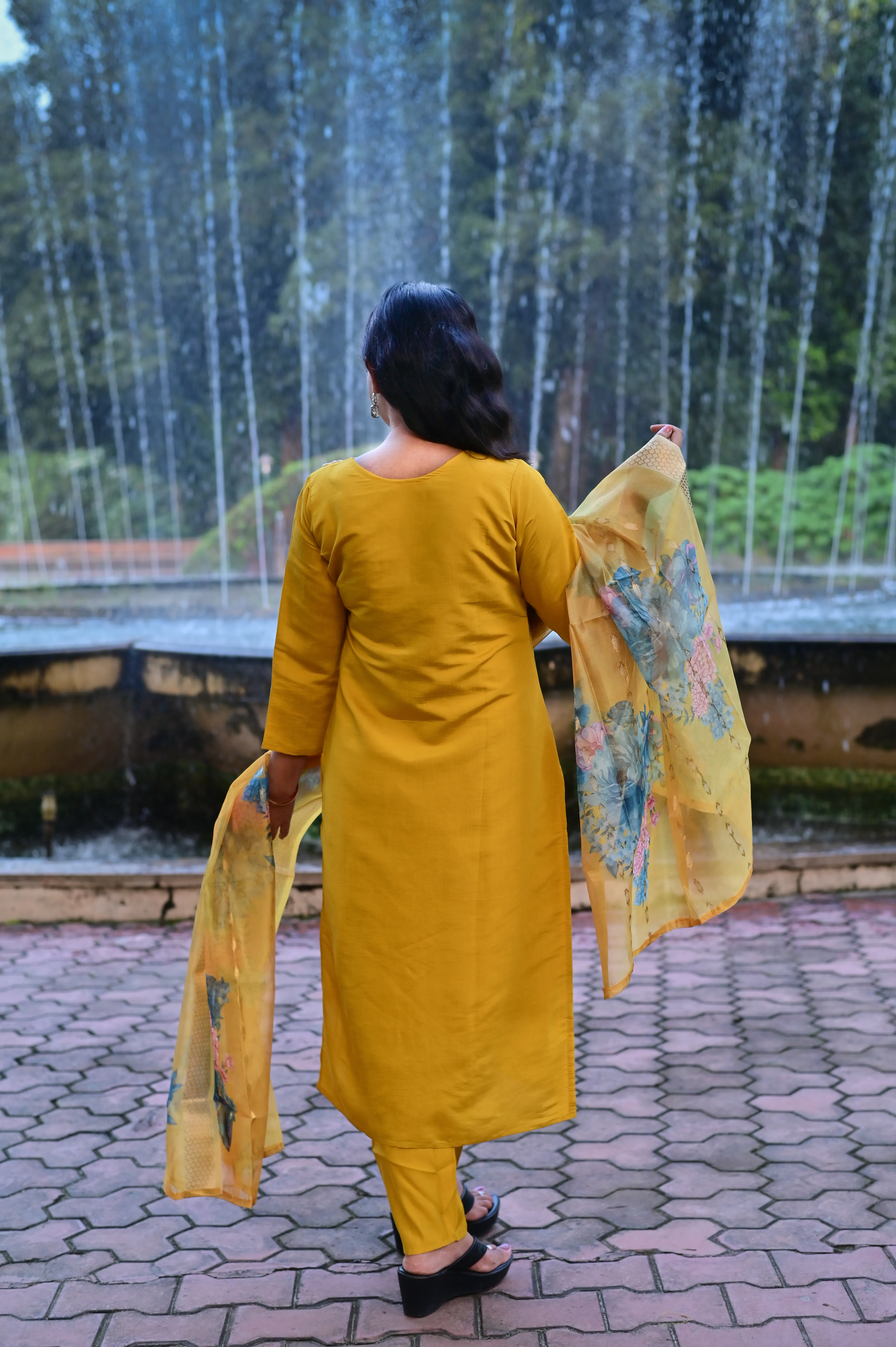 Sunshine Yellow 3-Piece Kurta Suit