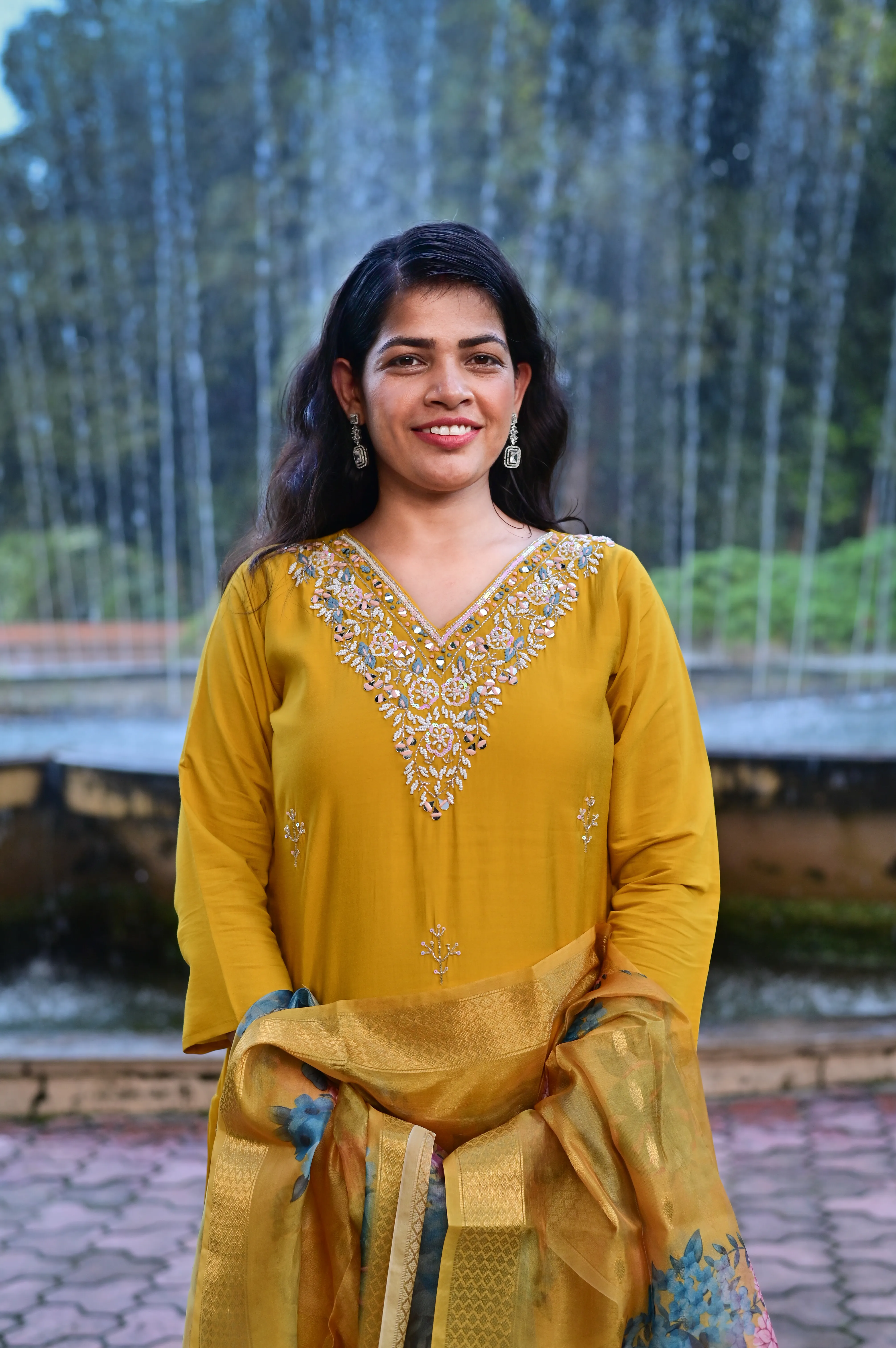 Sunshine Yellow 3-Piece Kurta Suit