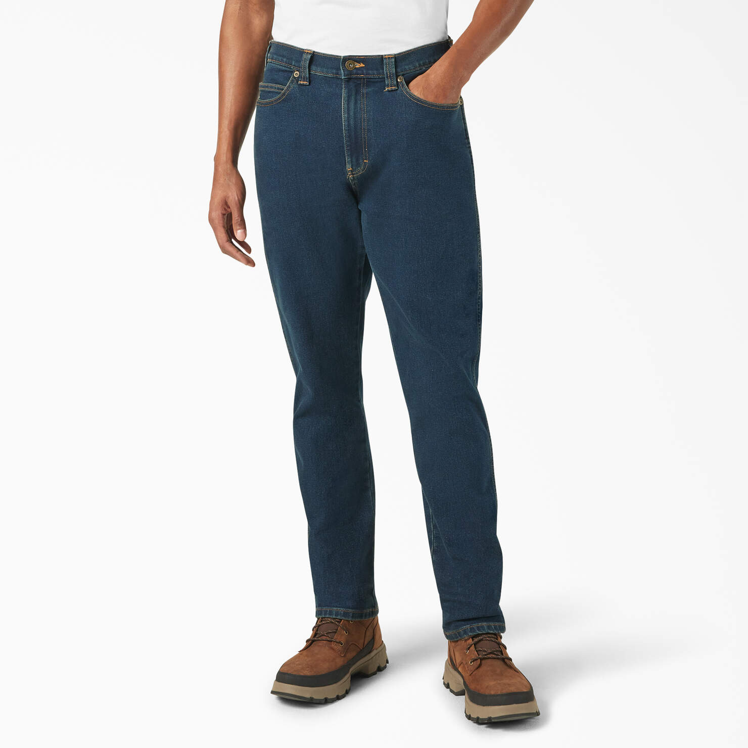 Dickies FLEX Slim Fit Jeans Leather Patches