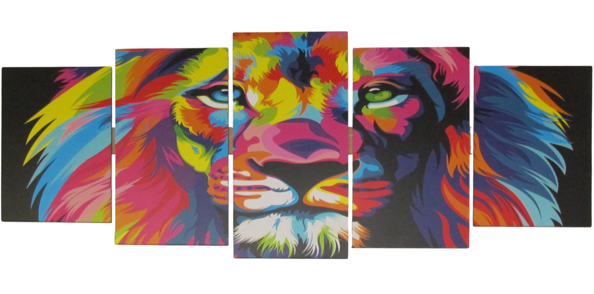 Cuadro León Colores