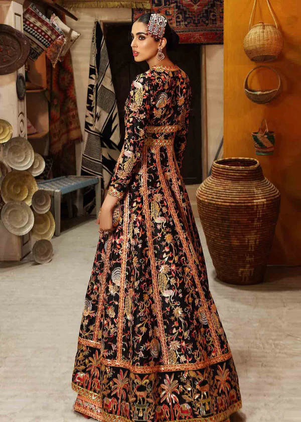 فستان زفاف نسائي - أسود أنيق (قطعتين)