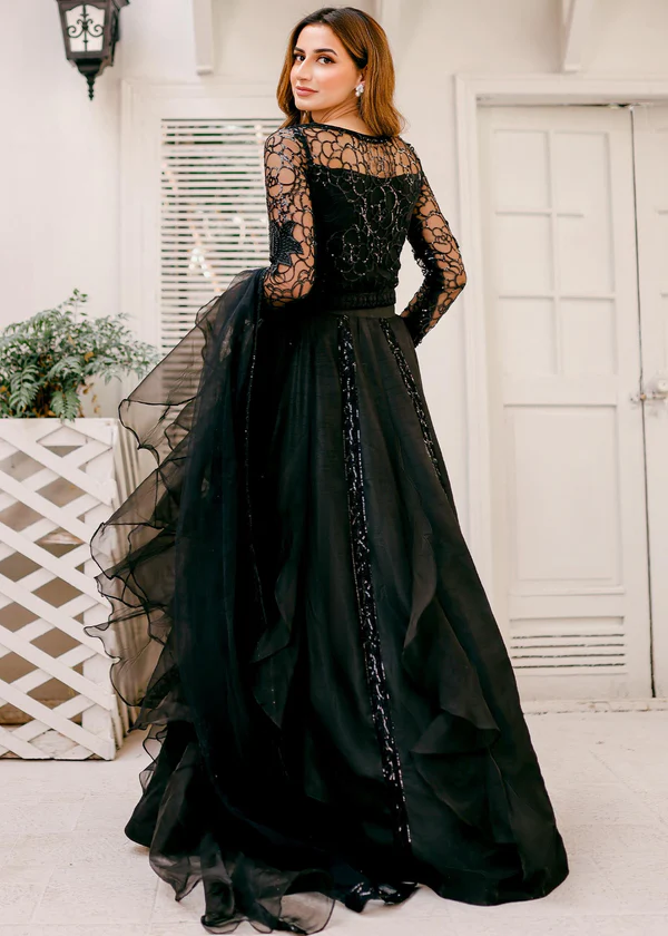 طقم نسائي فخم - أسود للمناسبات (3 قطع)