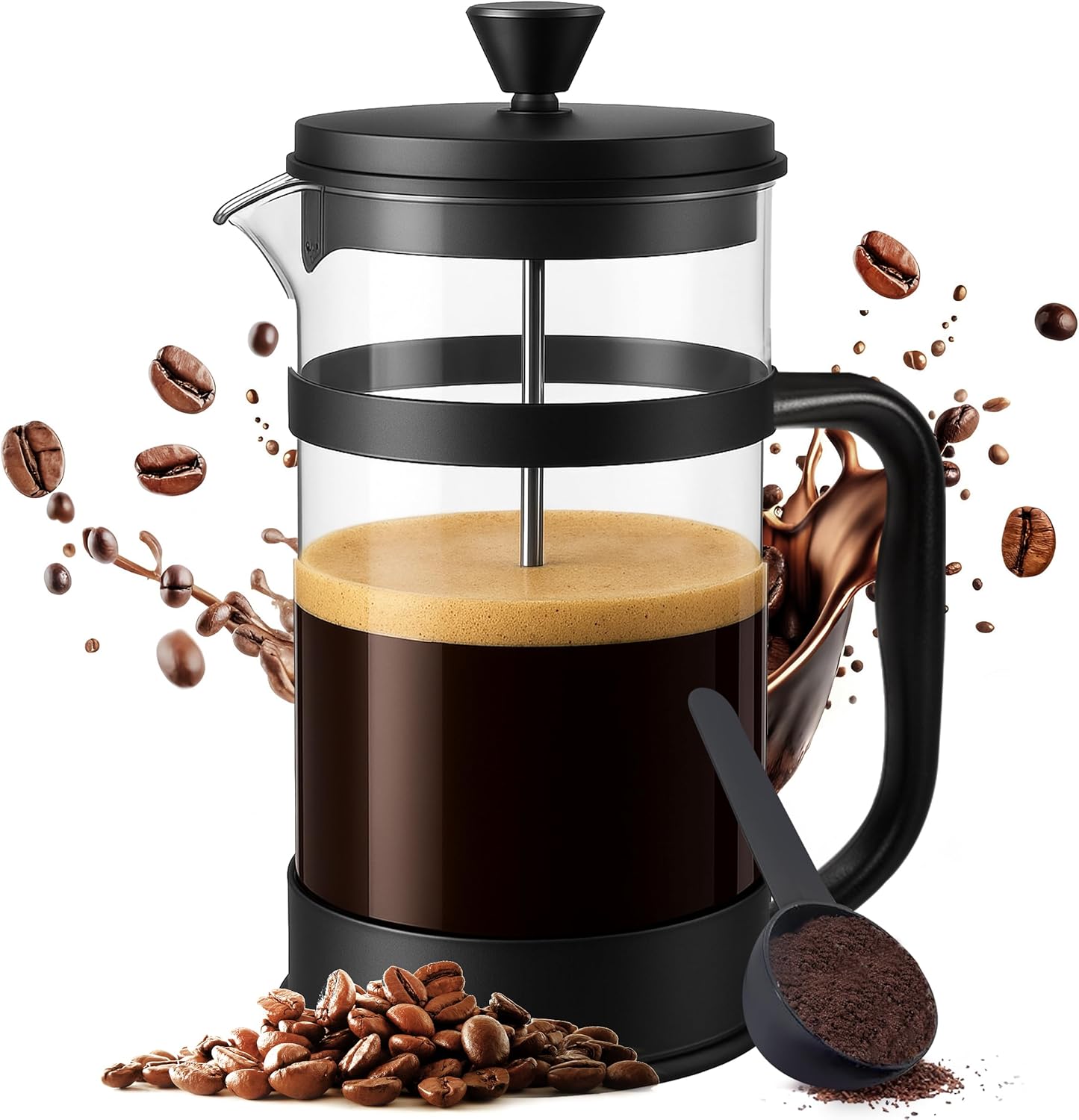 Kitchen 34 Ounce 1 Liter French Press Coffee Maker, Tea Maker, Travel Coffee Presses