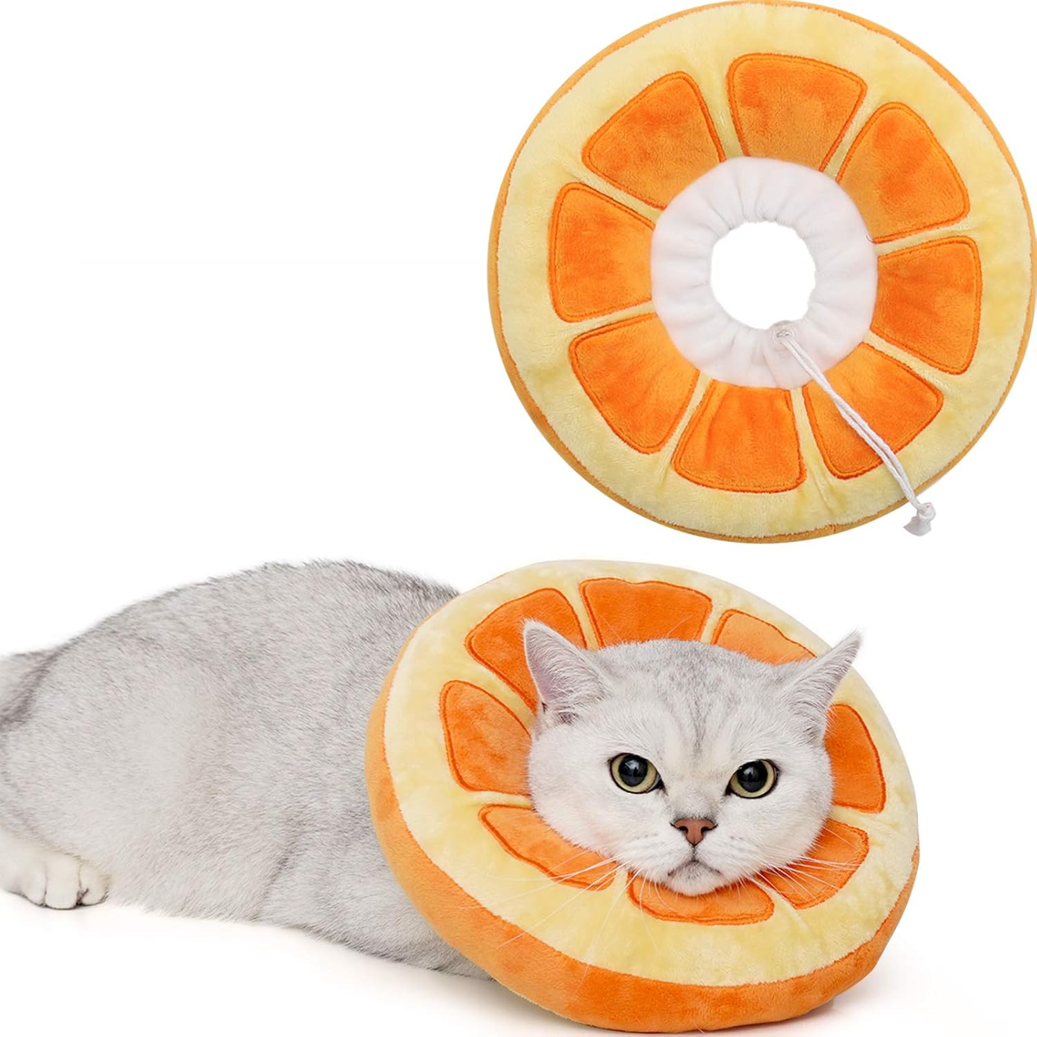 Adjustable Cat Cone Collar Soft, Cute Cat Donut Collar After Surgery