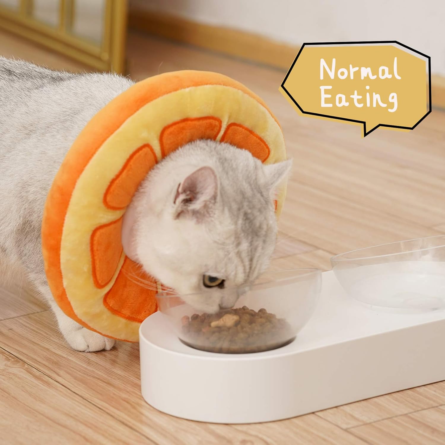 Adjustable Cat Cone Collar Soft, Cute Cat Donut Collar After Surgery