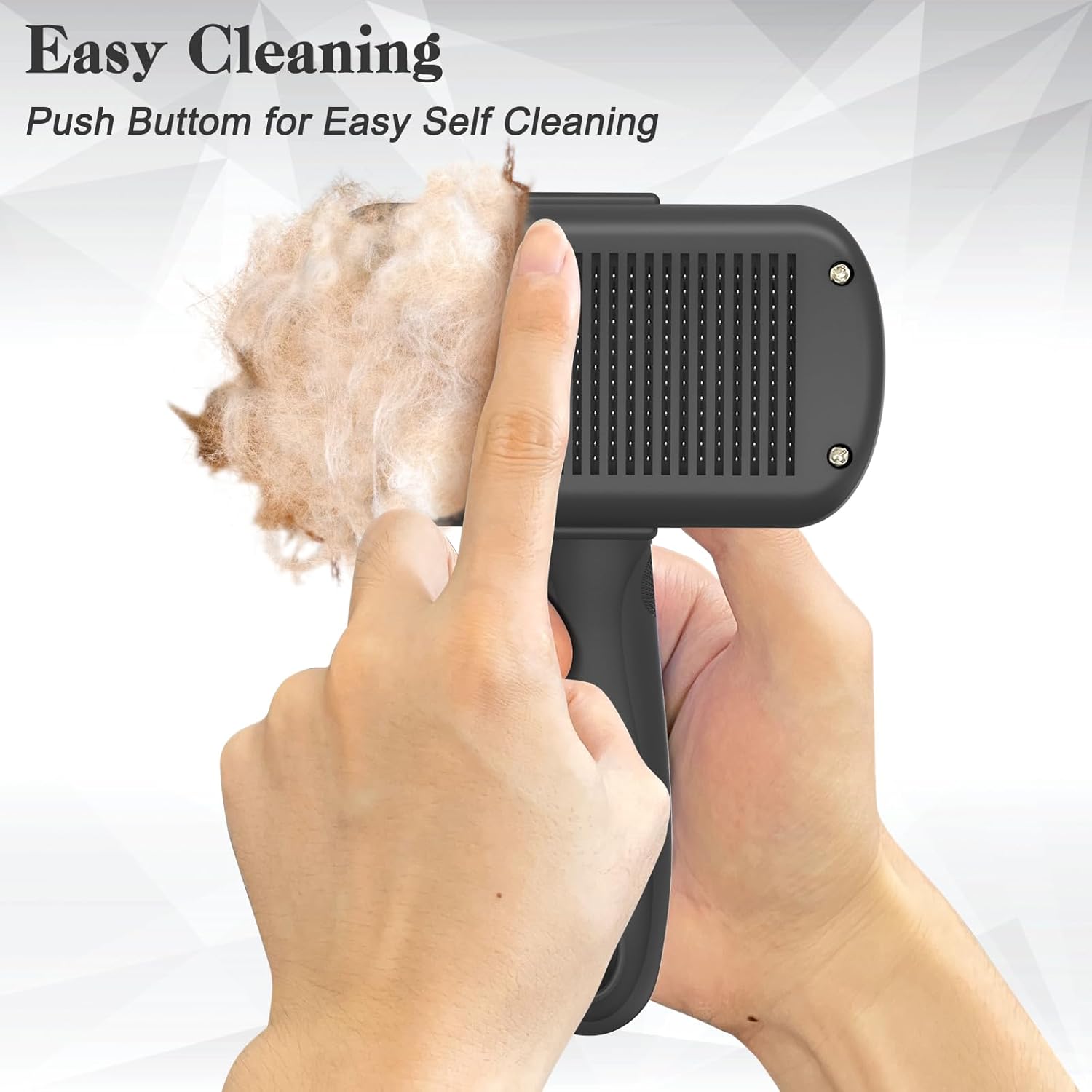 Self Cleaning Shedding Brush - Skin Friendly Grooming Tool for Dogs, Cats