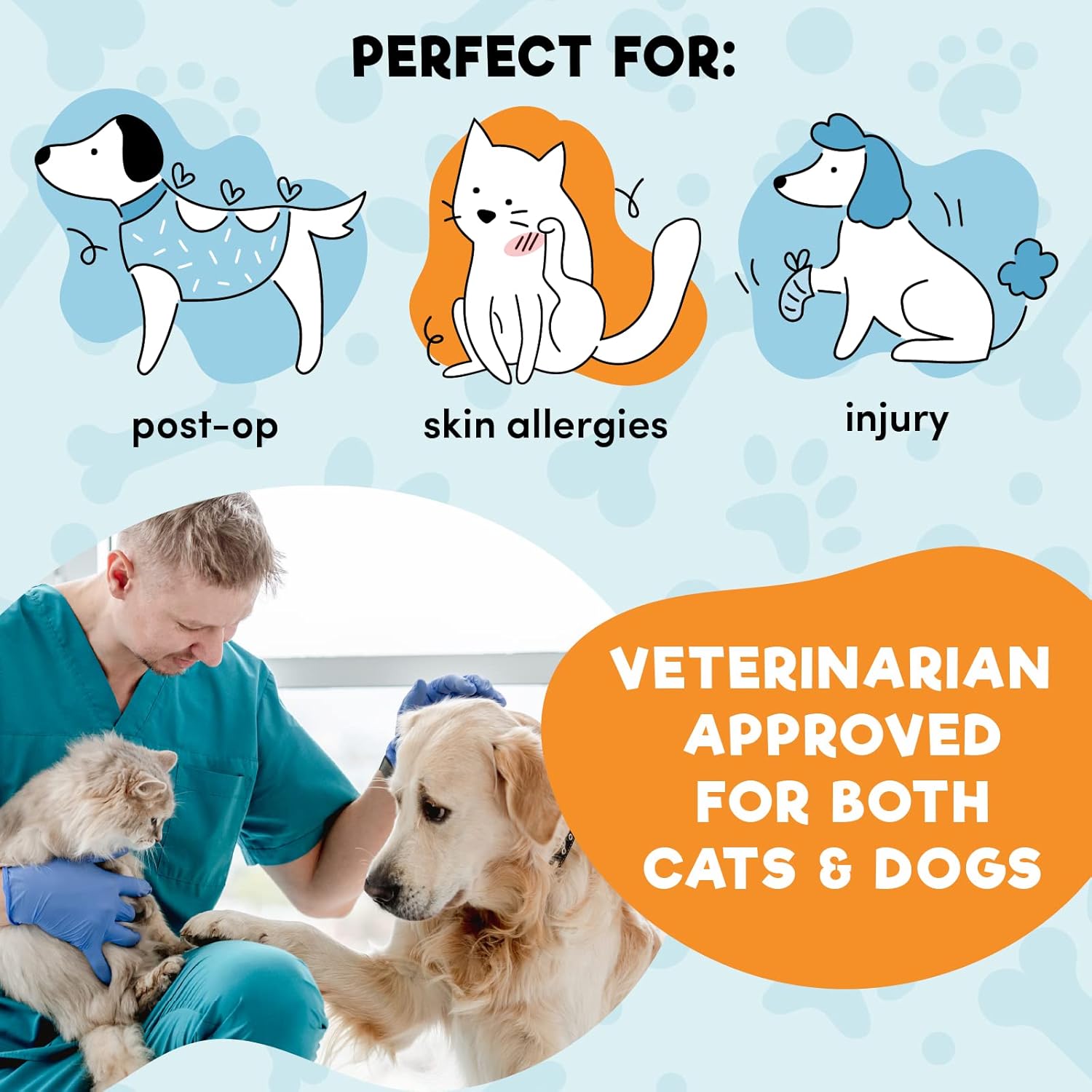 Protective Inflatable Collar for Dogs and Cats