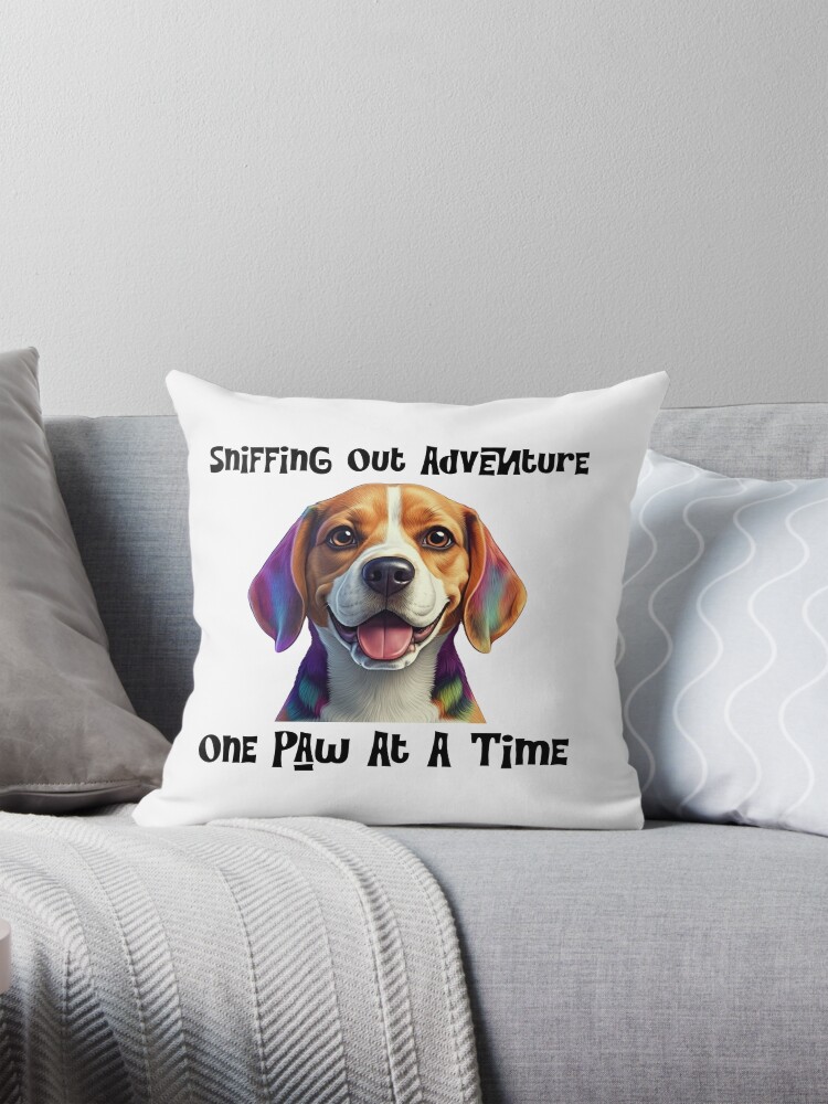 Beagle Adventure Pillow