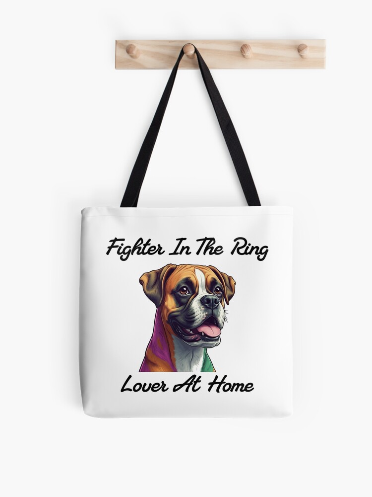 Boxer-Themed Tote Bag