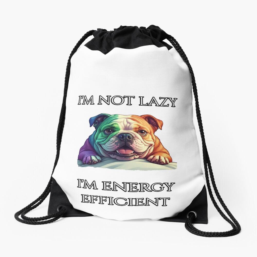 Bulldog Drawstring Bag