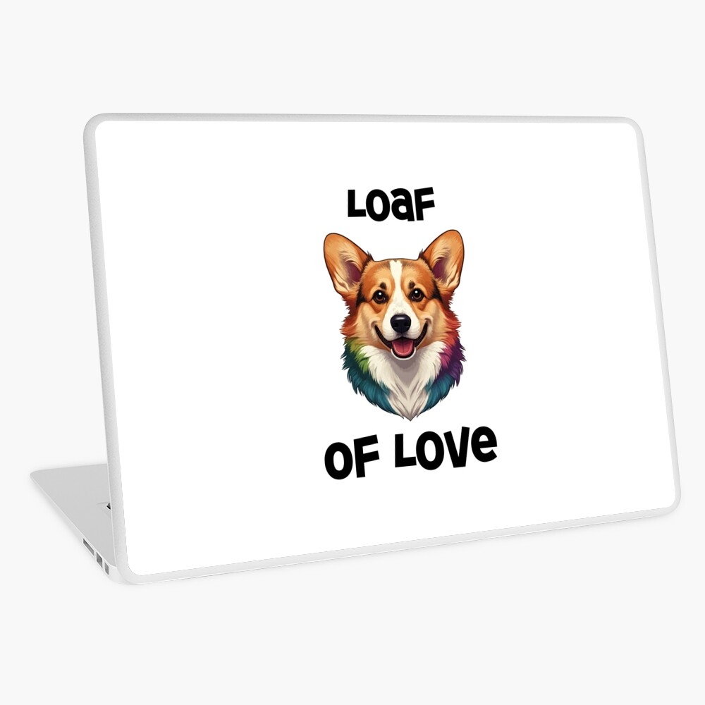 Corgi 'Loaf of Love' Laptop Skin