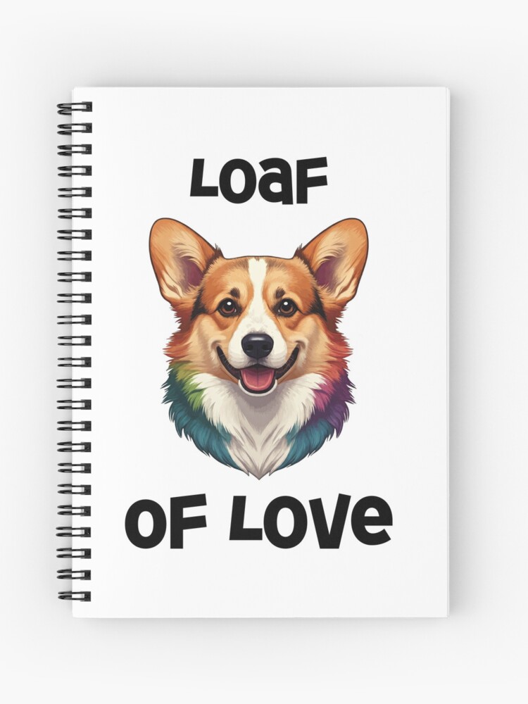 Loaf of Love Corgi Notebook / Hardcover Journal