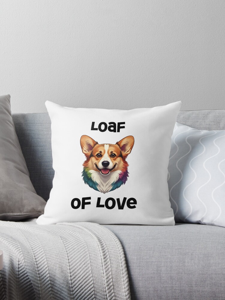 Corgi 'Loaf of Love' Decorative Pillow