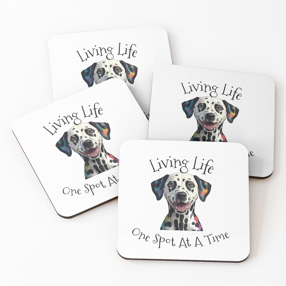 Dalmatian Dog Coaster Set