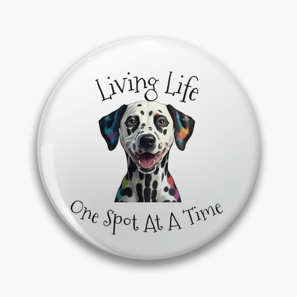 Dalmatian Dog Button Pin