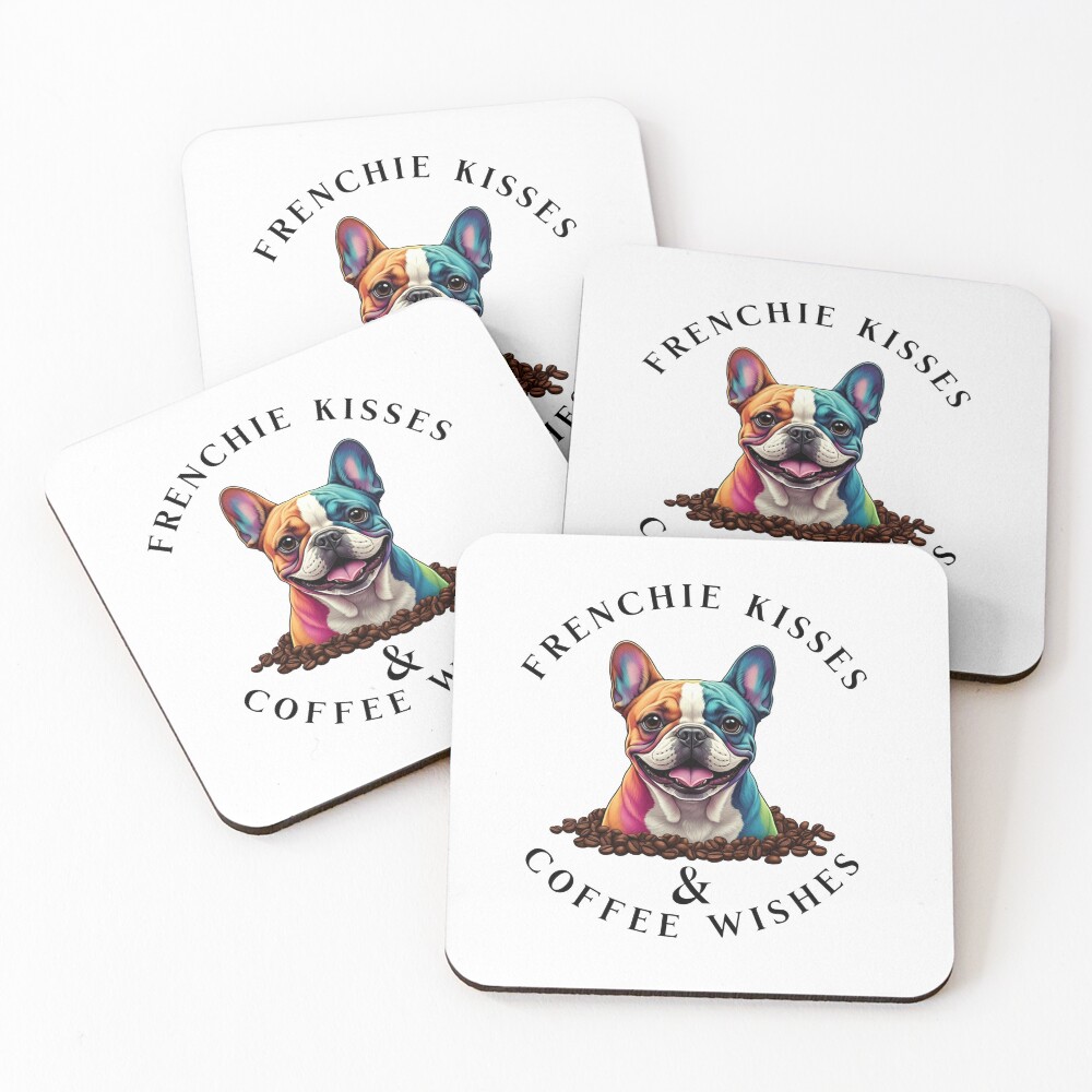 Frenchie Kisses & Coffee Wishes Coasters