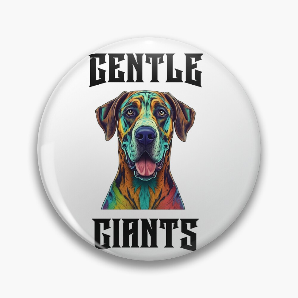 Gentle Giants Dog Button Pin