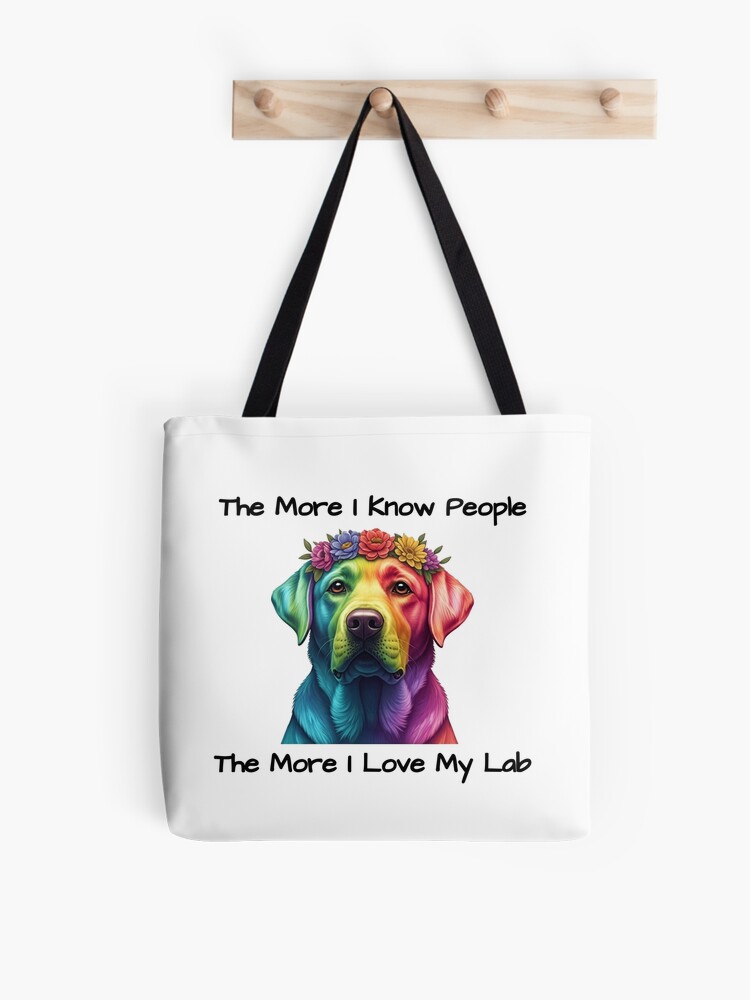 Colorful Labrador Tote Bag