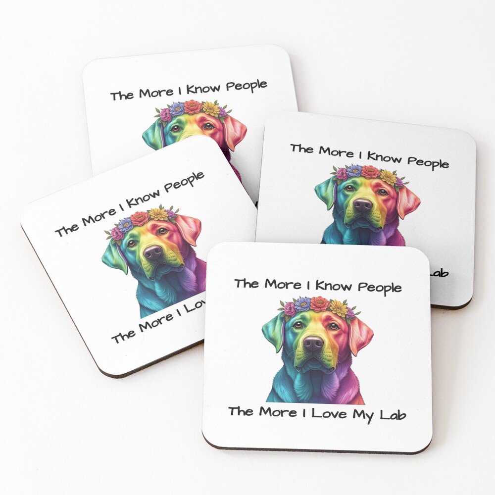 Colorful Labrador Coasters